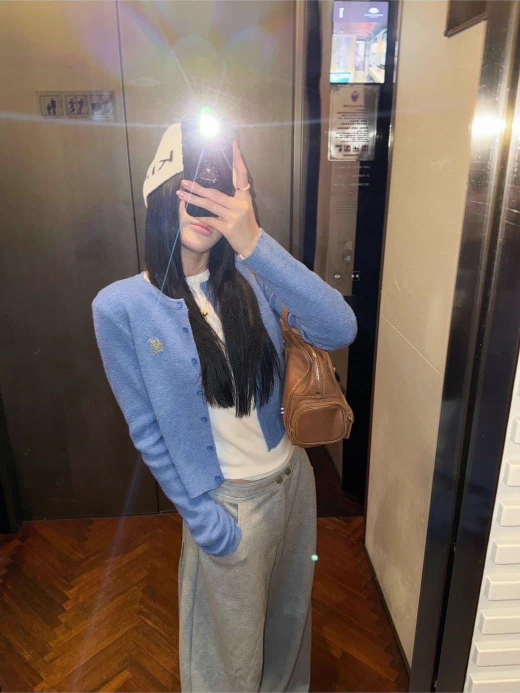 회색 와이드 레그 팬츠 웨이 바지 루즈핏 bf 느긋한 바람 캐주얼 바지 굴곡 긴 바지 상세 이미지 9