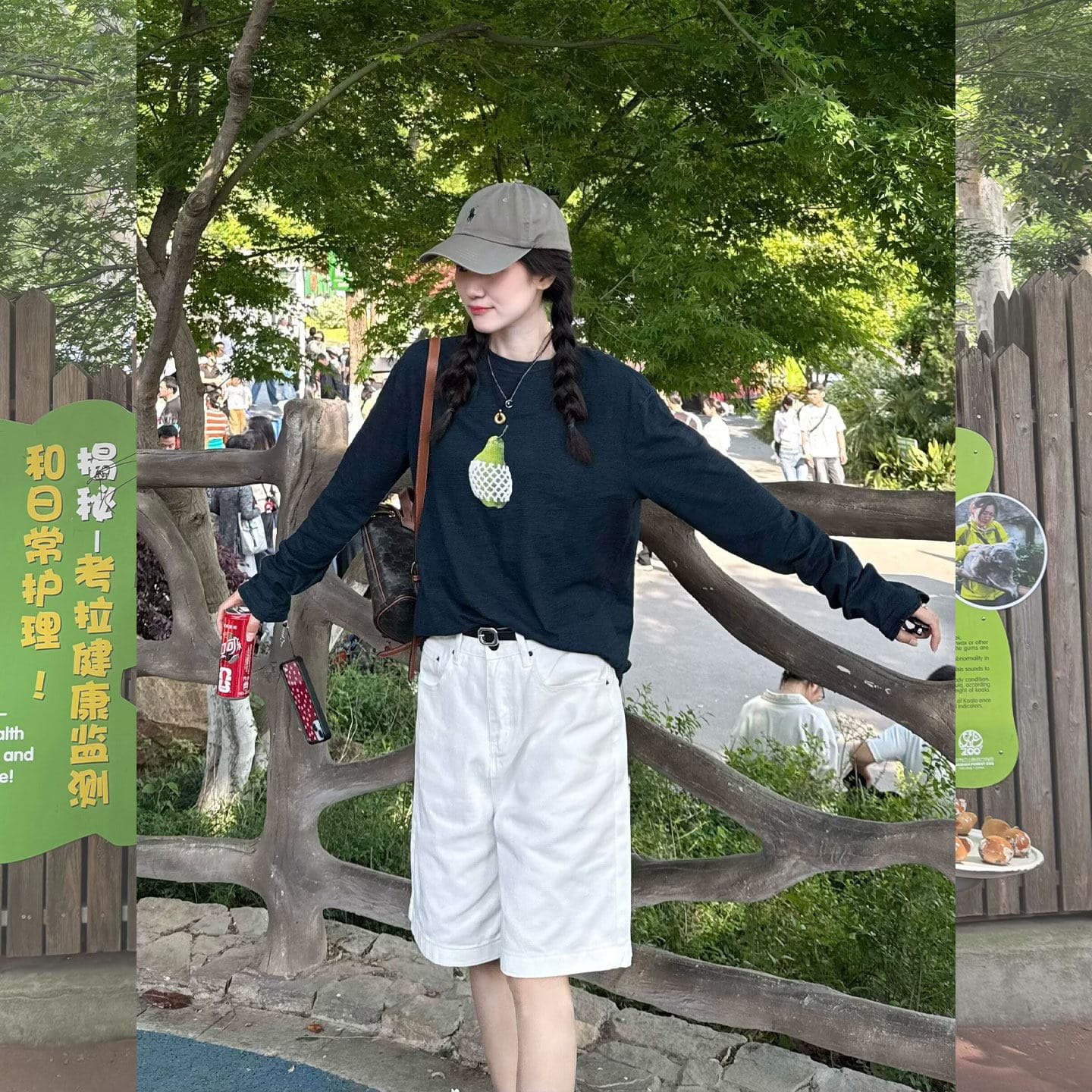 다용도 화이트 5 점 바지 데님 여성 2026 여름 새로운 하이웨이스트 스트레이트 슬림해 보이는 루즈핏 넓은 다리가 짧다. 바지 상세 이미지 4