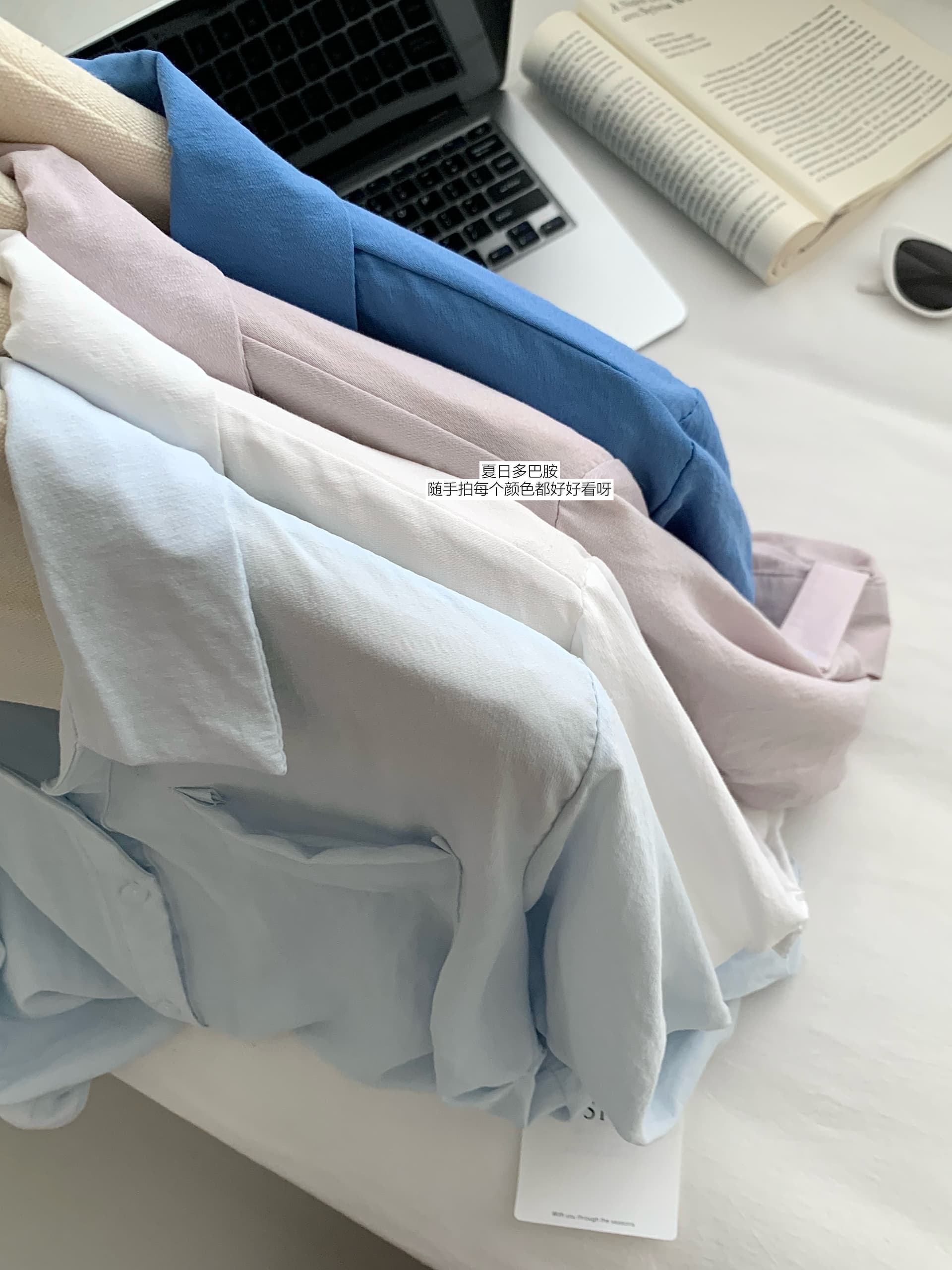 윌 오목함 모델링 ~ 중 셔츠 26 새로운 한 부서 루즈핏 슬림해 보이는 디자인 센스 V넥 핀치 Pleat 셔츠 상세 이미지 15