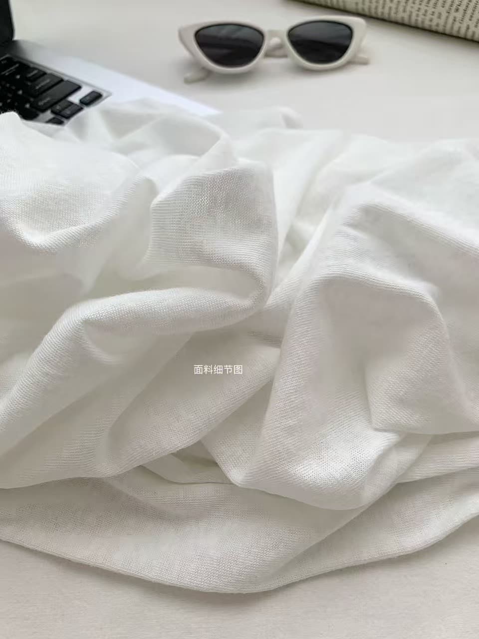 understress 가을 차가운 센스 자외선 차단 블라우스 비스듬한 어깨 시카 사슴 마이크로 ~을 통해 루즈핏 느긋한 센스 긴팔 티셔츠 이미지 5