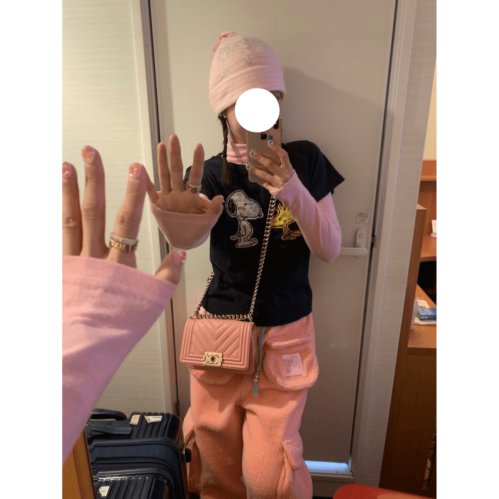 220 그램 92 면 8 암모니아 Lun 패치 자수 패키지 칼라 전체 다림질 이미지 5