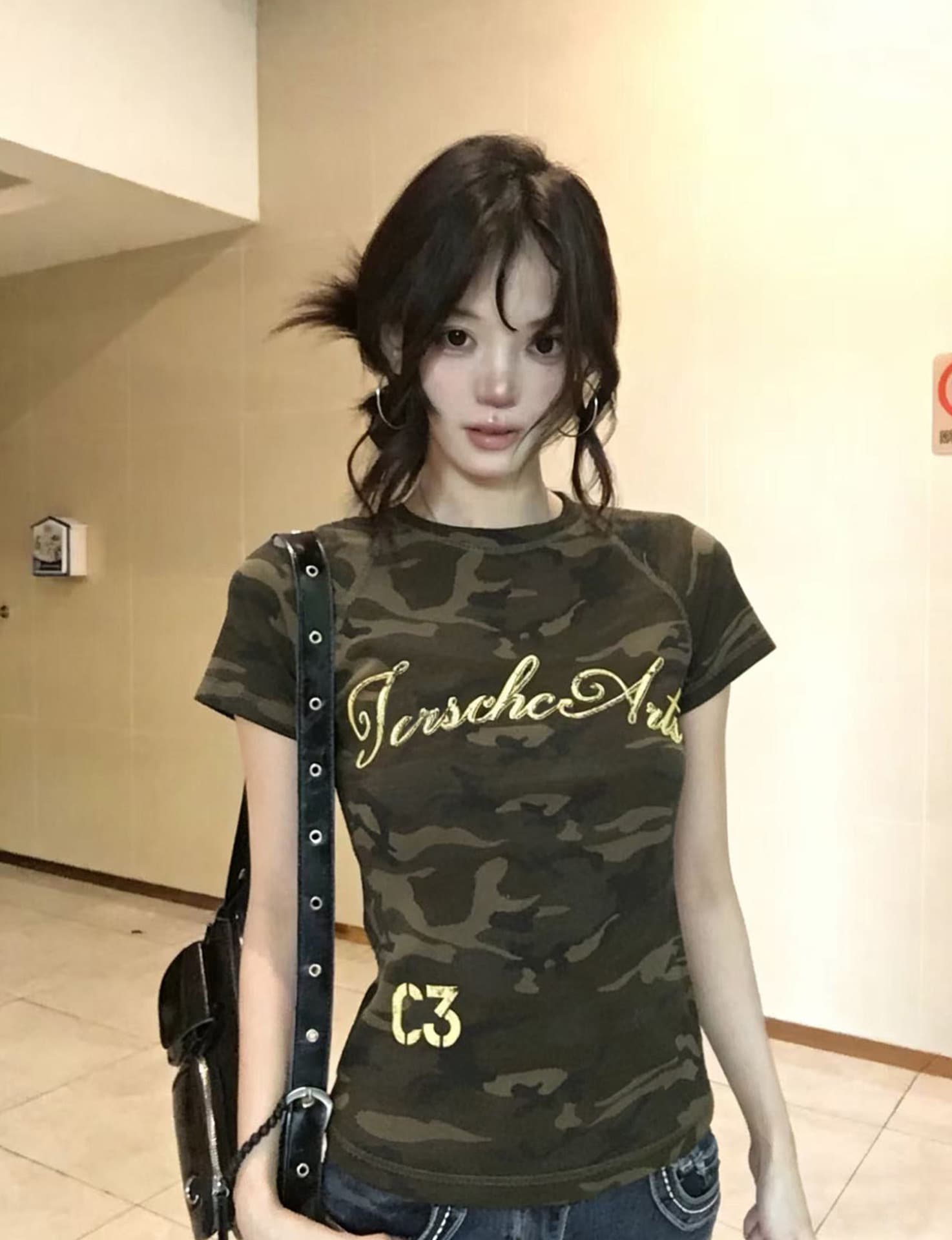 좋은 품질 원본 명중 에디션 명중 인터넷 공예 40 220 그램 92 면 8 암모니아 Lun 반팔 티셔츠 이미지 3