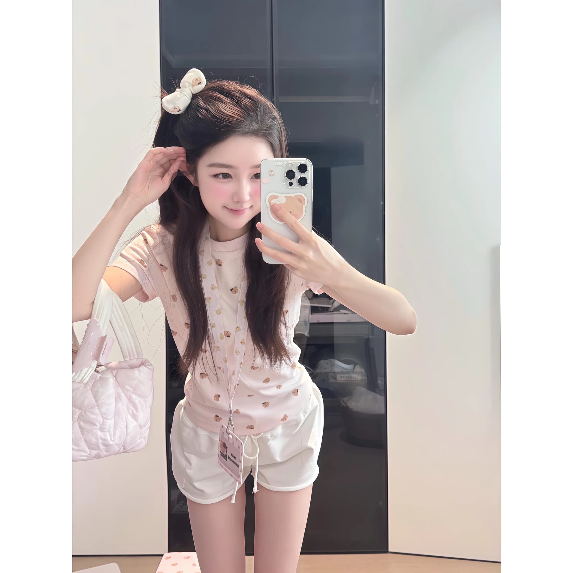 좋은 품질 천 인쇄 40 220 그램 92 면 8 암모니아 Lun 반팔 티셔츠 이미지 5