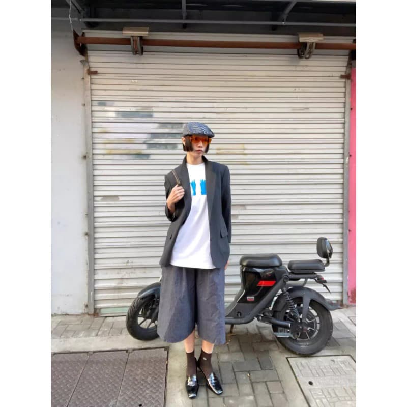 한 부서 새로운 수 있습니다. 달콤한 수 있습니다. 짭짤한 느긋한 바람 루즈핏 디자인 센스 다용도 맨위 이미지 2