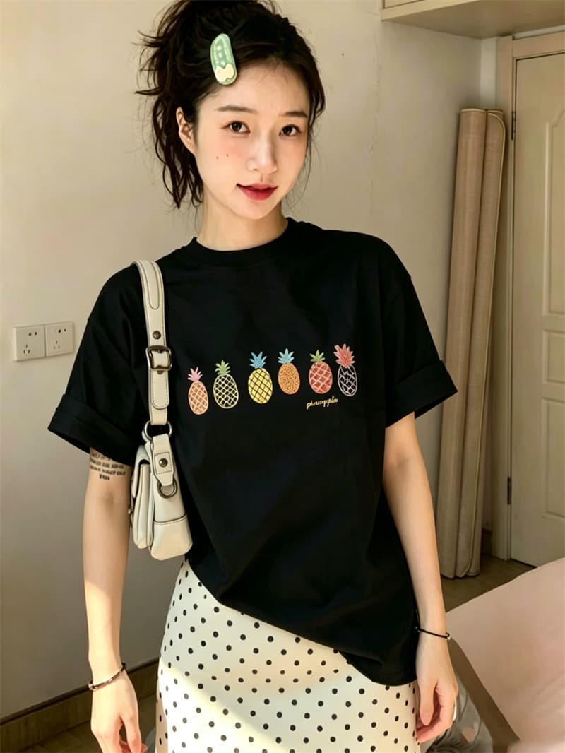 한 부서 새로운 수 있습니다. 달콤한 수 있습니다. 짭짤한 느긋한 바람 루즈핏 디자인 센스 다용도 맨위 상세 이미지 1