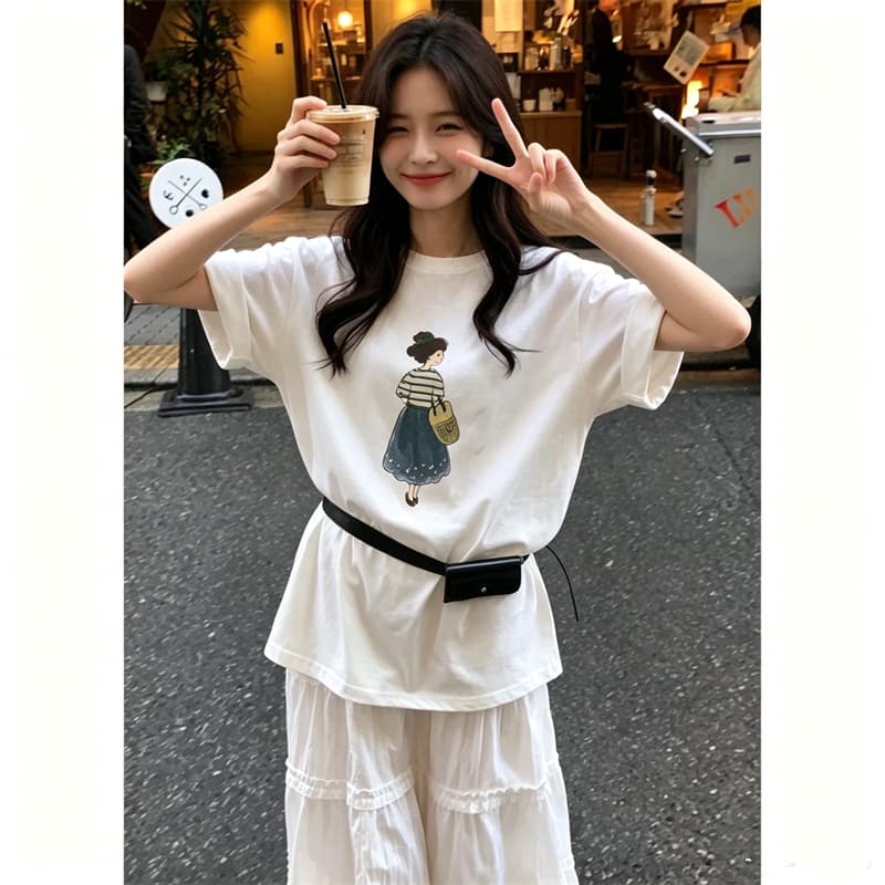 한 부서 새로운 수 있습니다. 달콤한 수 있습니다. 짭짤한 느긋한 바람 루즈핏 디자인 센스 다용도 맨위 상세 이미지 4