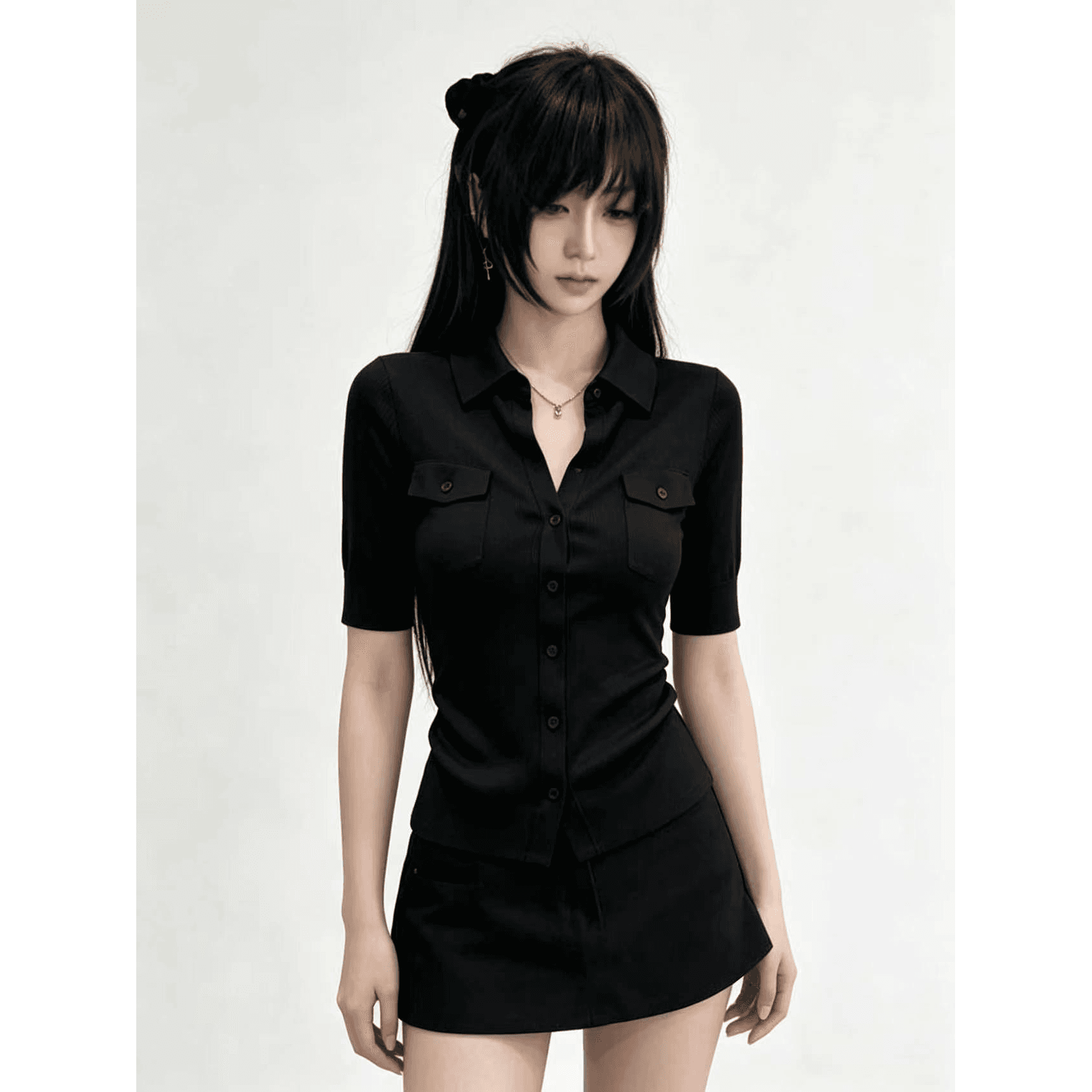 1 1 순면 리브 92 면 8 암모니아 Lun 2 단계 칼라 싱글 칼라 마 열기 펌프 양면 압력 누워 종이 이미지 5