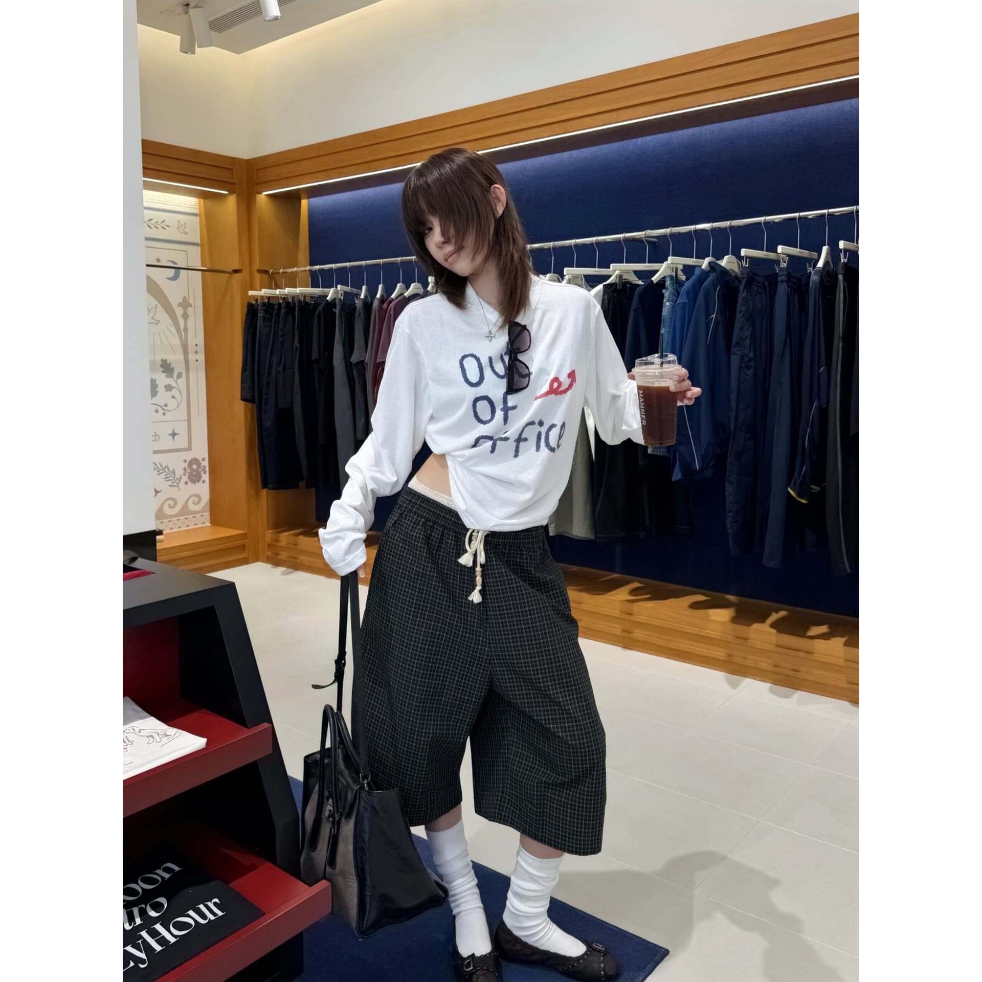 한 부서 라운드 넥 긴팔 마이크로 ~을 통해 자외선 차단 블라우스 티셔츠 이미지 5