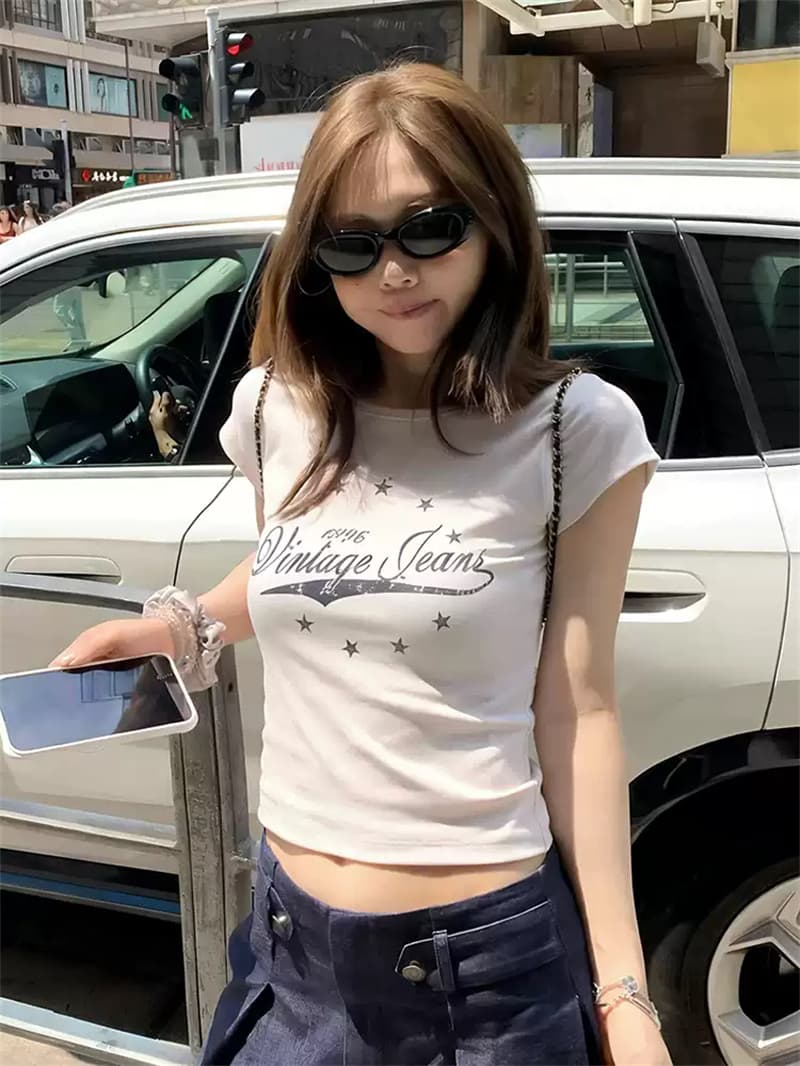 순면 40 220 그램 92 면 8 암모니아 Lun 긍정적 인 어깨 반팔 t 상세 이미지 2