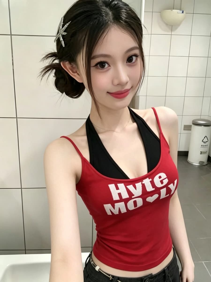 260 그램 사람들 면 모달 알파벳 프린트 캐미솔 몸매 가꾸기 쇼트 스타일 맨위 상세 이미지 2