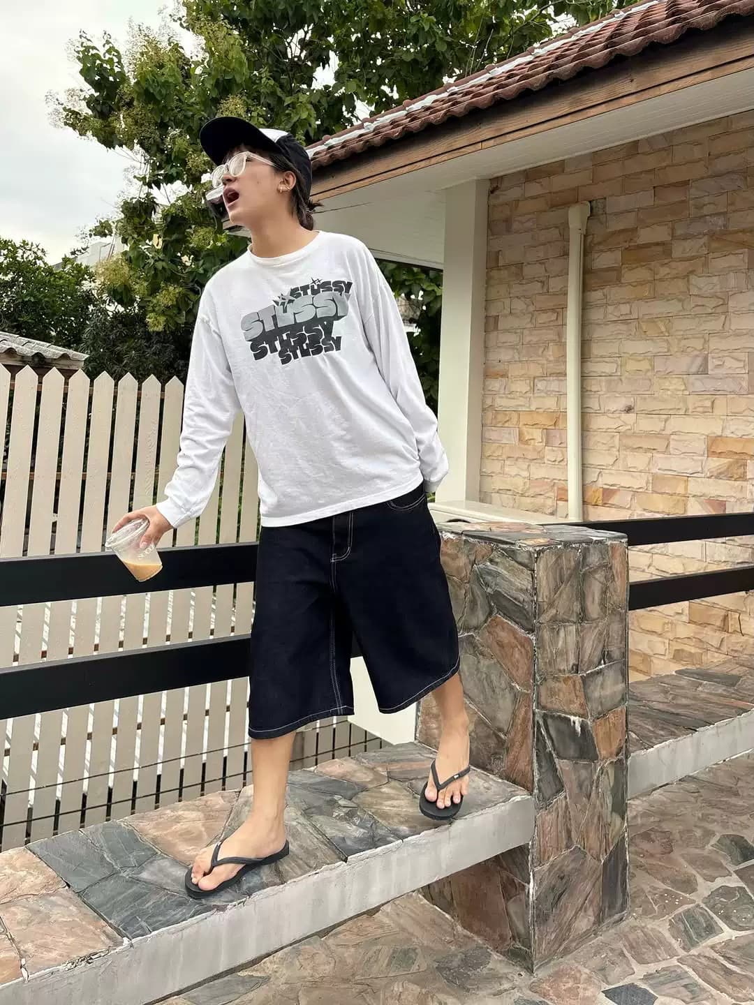 순면 210 그램 빗질하다 정밀 프린트 가을 루즈핏 긴팔 티셔츠 여성 상세 이미지 2