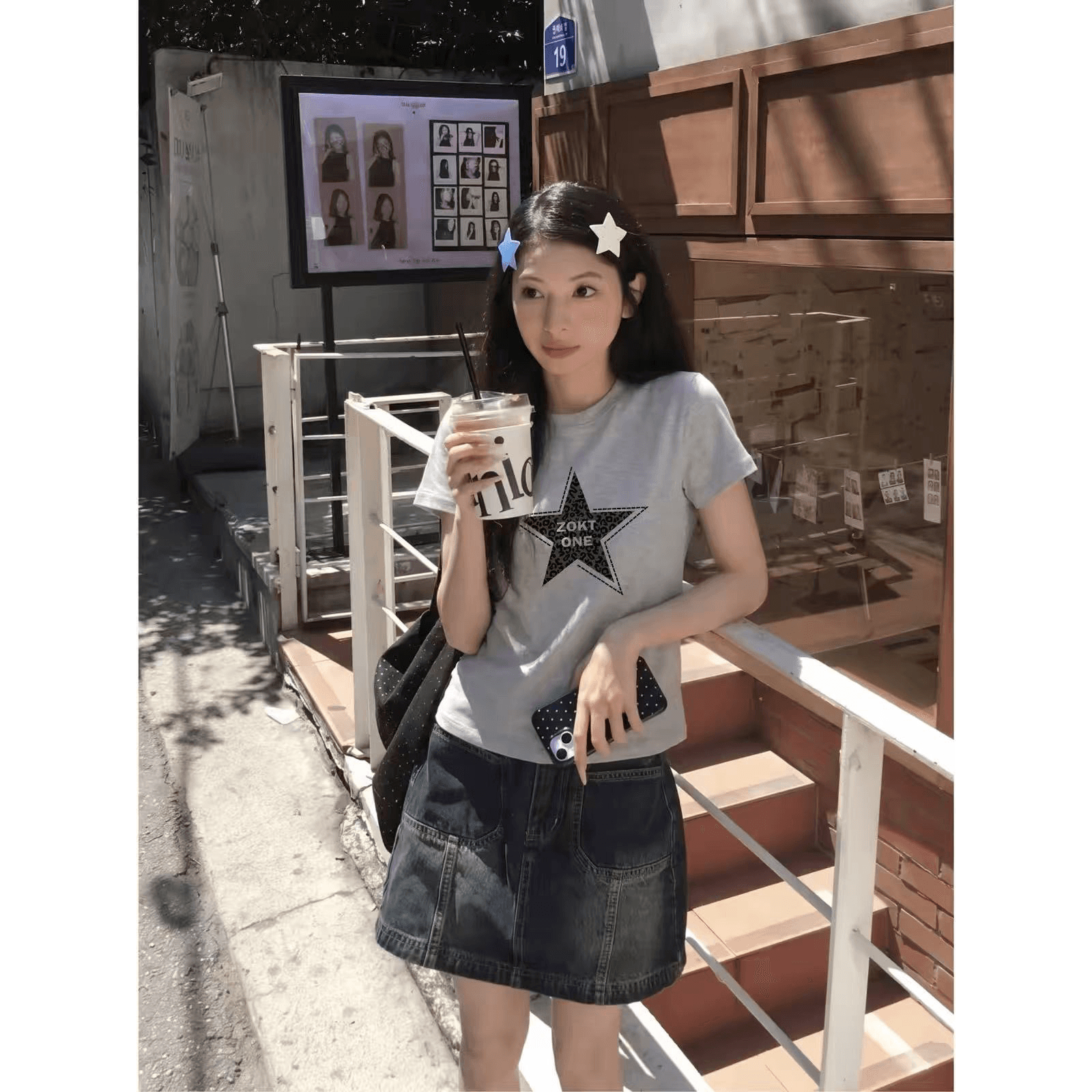 40 230 크 95 면 5 암모니아 Lun 이후 패키지 칼라 높음 폭탄 몸매 가꾸기 자주 규칙 성 어깨 의류 이미지 5
