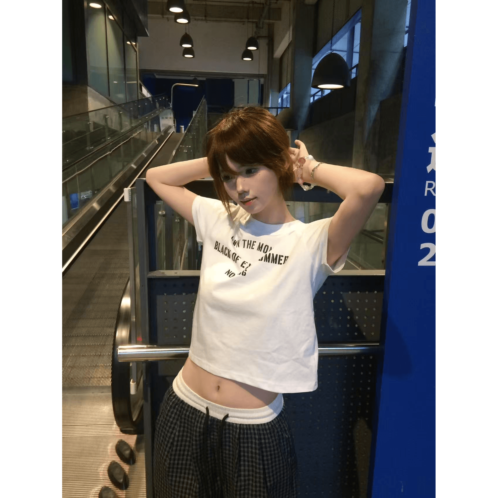 40 230 크 95 면 5 암모니아 Lun 이후 패키지 칼라 높음 폭탄 몸매 가꾸기 자주 규칙 성 어깨 의류 이미지 5