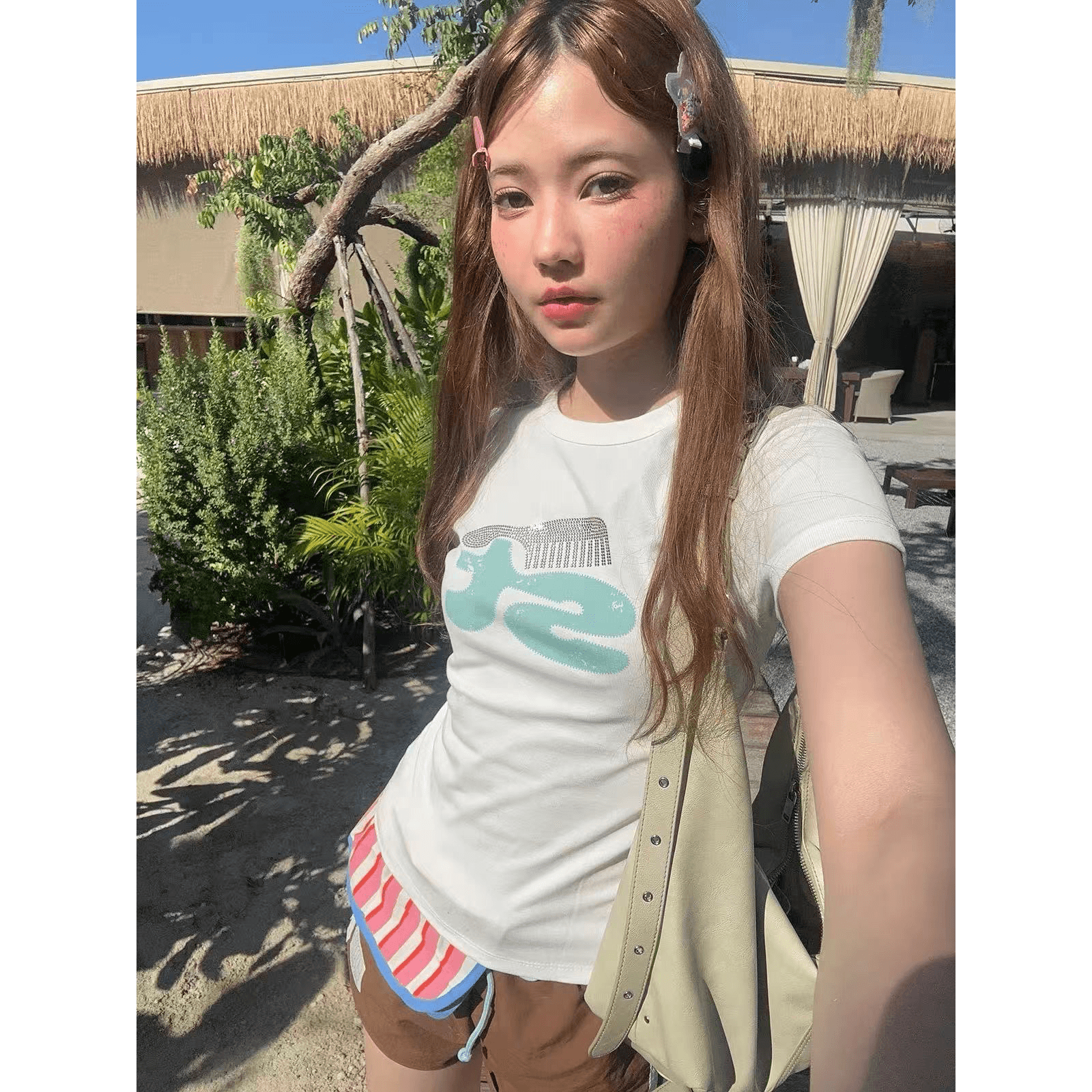 40 230 크 95 면 5 암모니아 Lun 이후 패키지 칼라 높음 폭탄 몸매 가꾸기 자주 규칙 성 어깨 의류 이미지 5