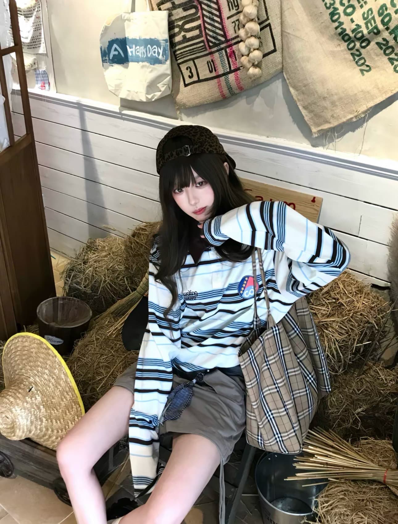 원본 솜씨 광저우 원본 원단 긴팔 티셔츠 여성 상세 이미지 4