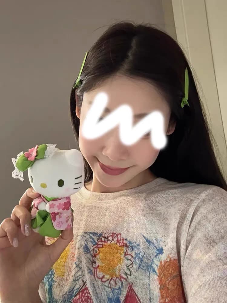 광저우 원본 원단 색상 수채화 낙서 자외선 차단 블라우스 여성 망사 루즈핏 긴팔 이미지 4