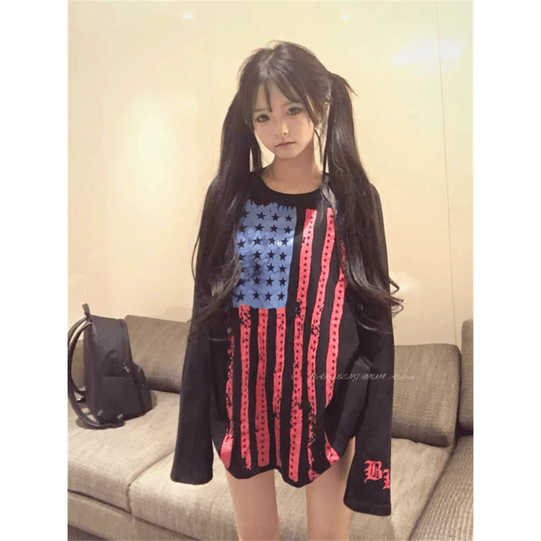 19 지점 220 그램 순면 긴팔 티셔츠 이미지 5