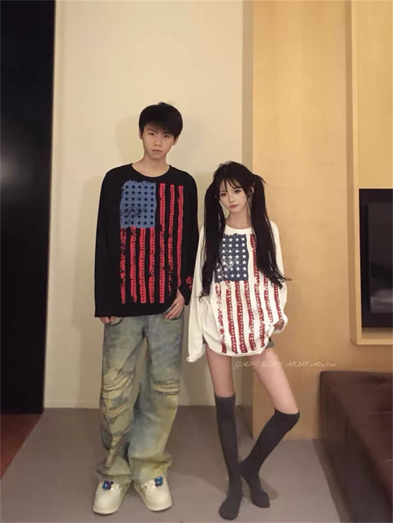 19 지점 220 그램 순면 긴팔 티셔츠 상세 이미지 4