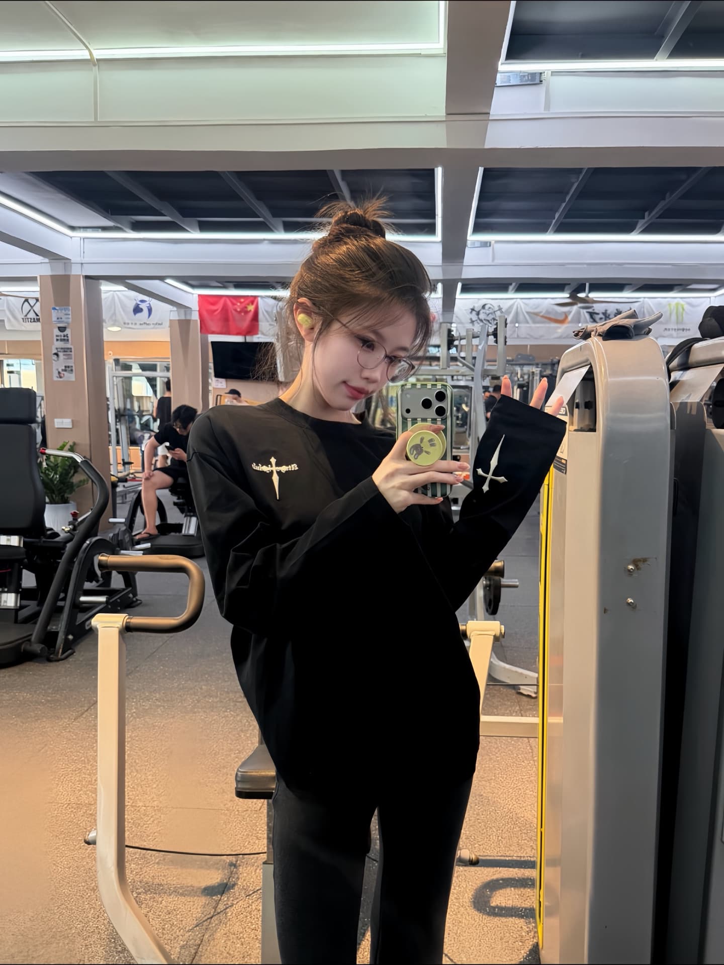 자수 네리 가게 천 접착제 표준 19 지점 220 그램 순면 긴팔 티셔츠 상세 이미지 7