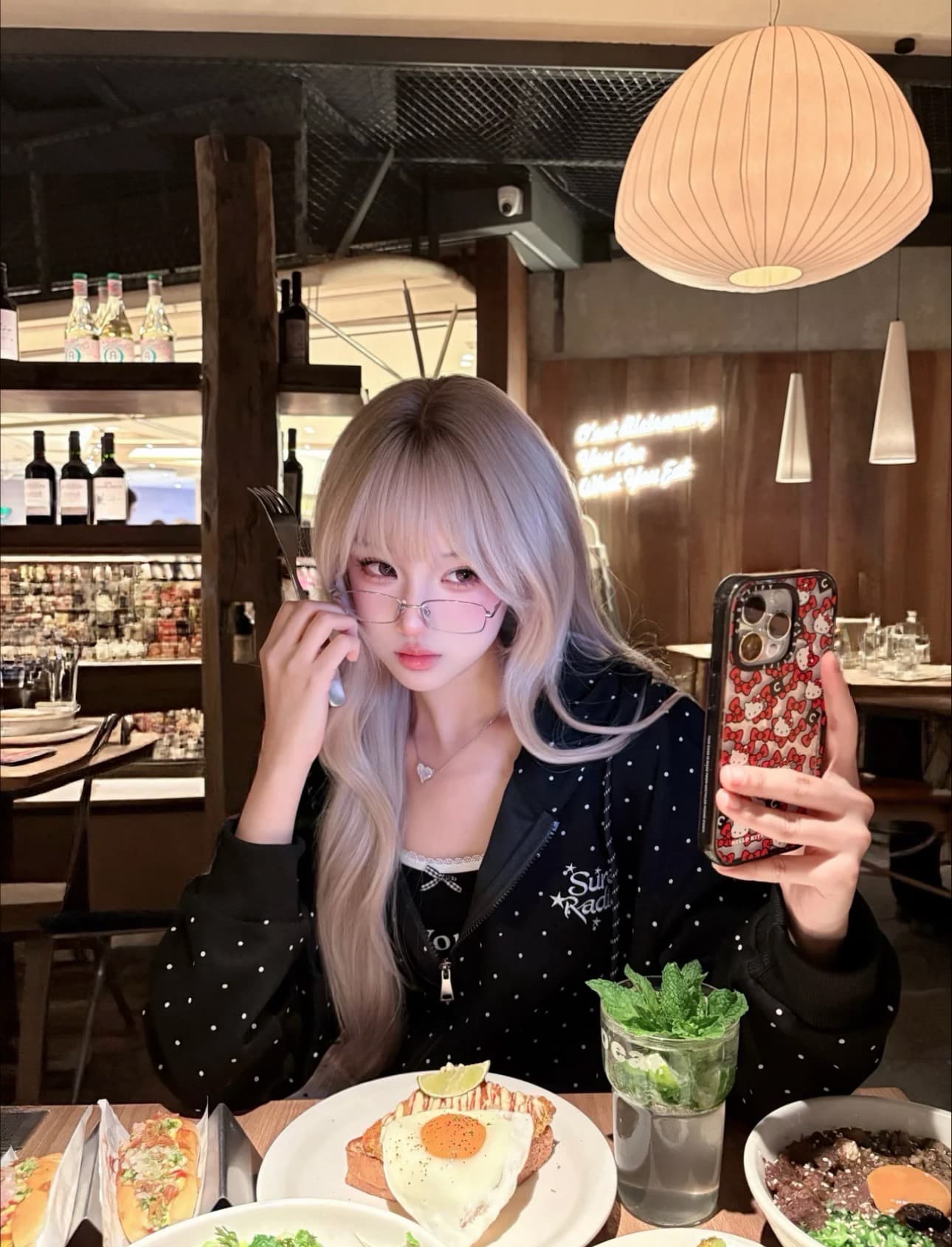 얇은 스타일 이후 패키지 칼라 순수한 Mianhua 면 복합 후드티 여성 상세 이미지 3
