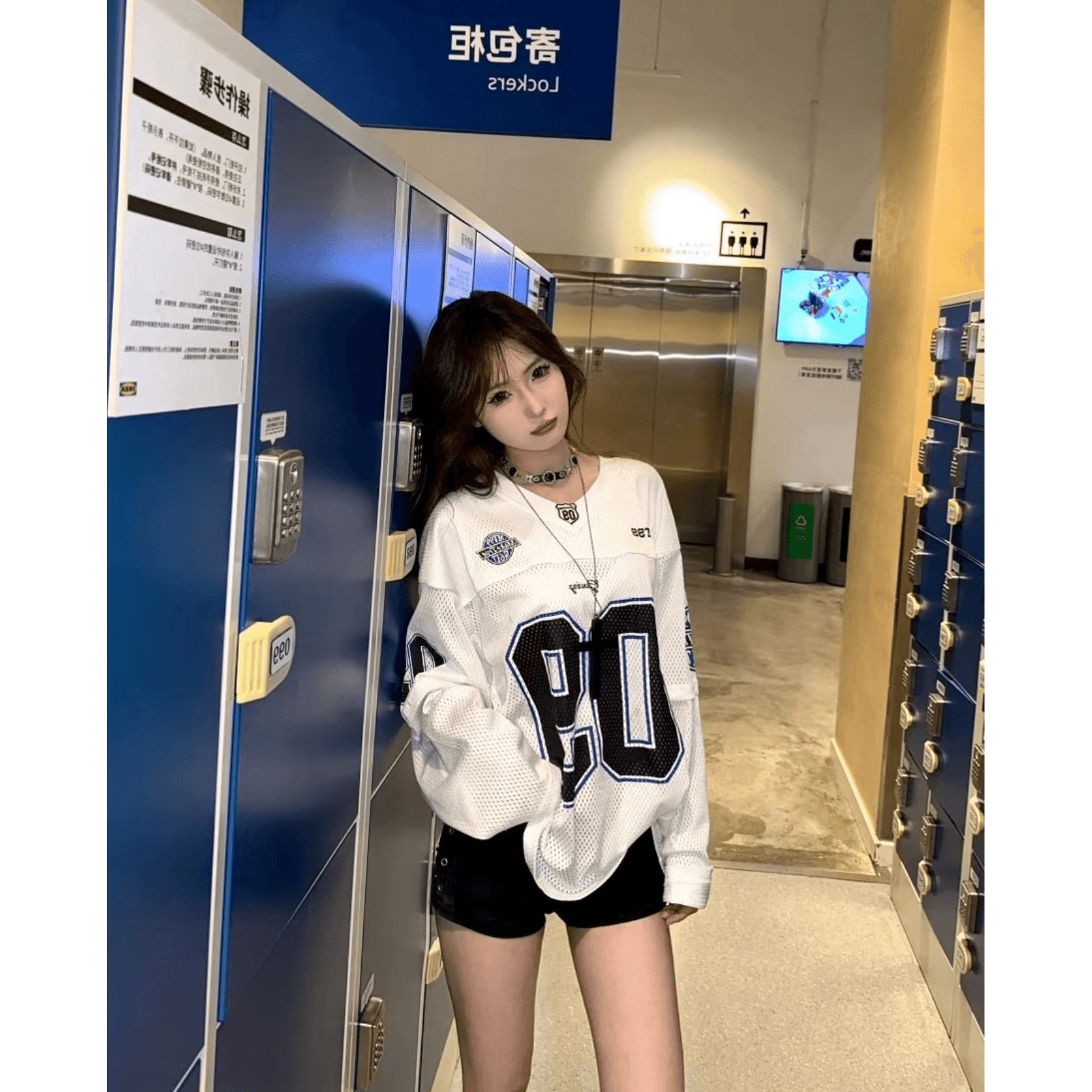 원본 솜씨 광저우 원단 긴팔 티셔츠 여성 이미지 5