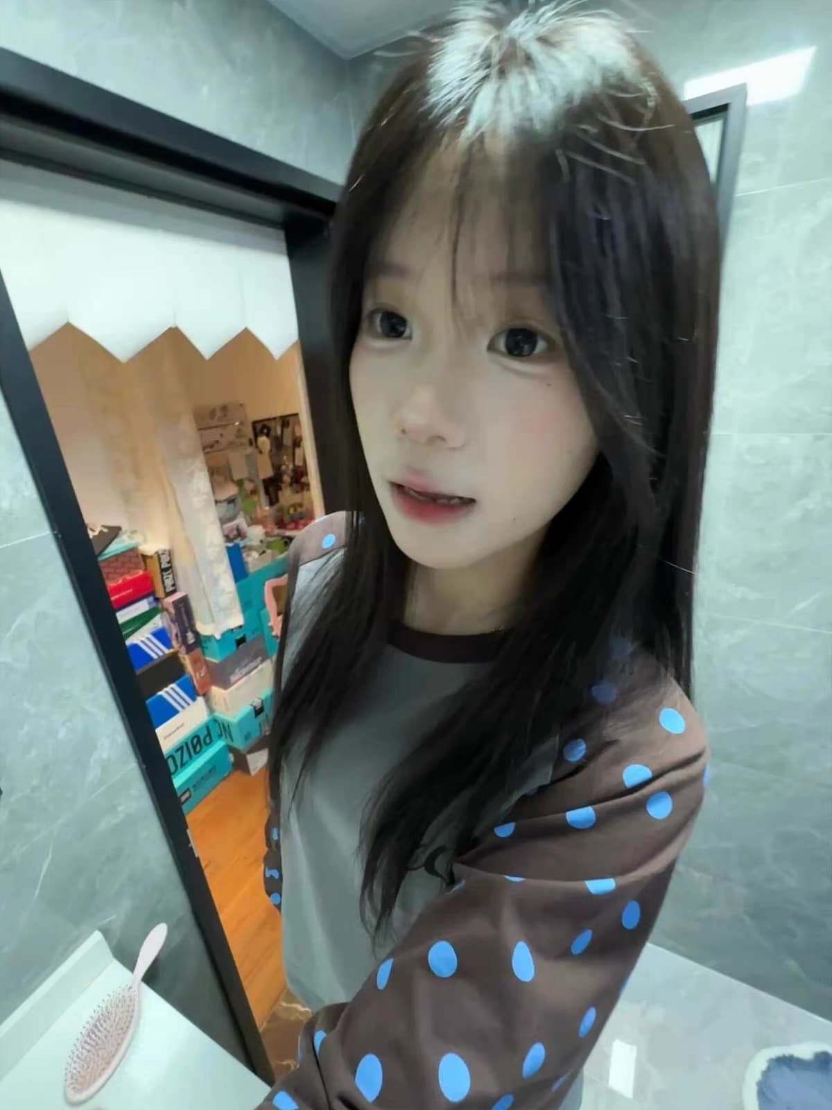 소매 압력 라인 원본 솜씨 순면 220 그램 긴팔 티셔츠 여성 상세 이미지 5