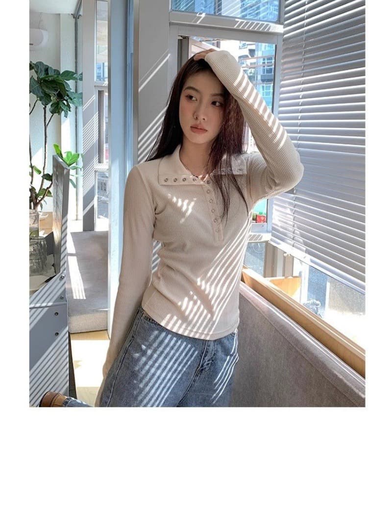 광저우 원본 원단 260 그램 사람들 면 화이트 루즈핏 긍정적 인 어깨 긴팔 티셔츠 여성 가을 이미지 3