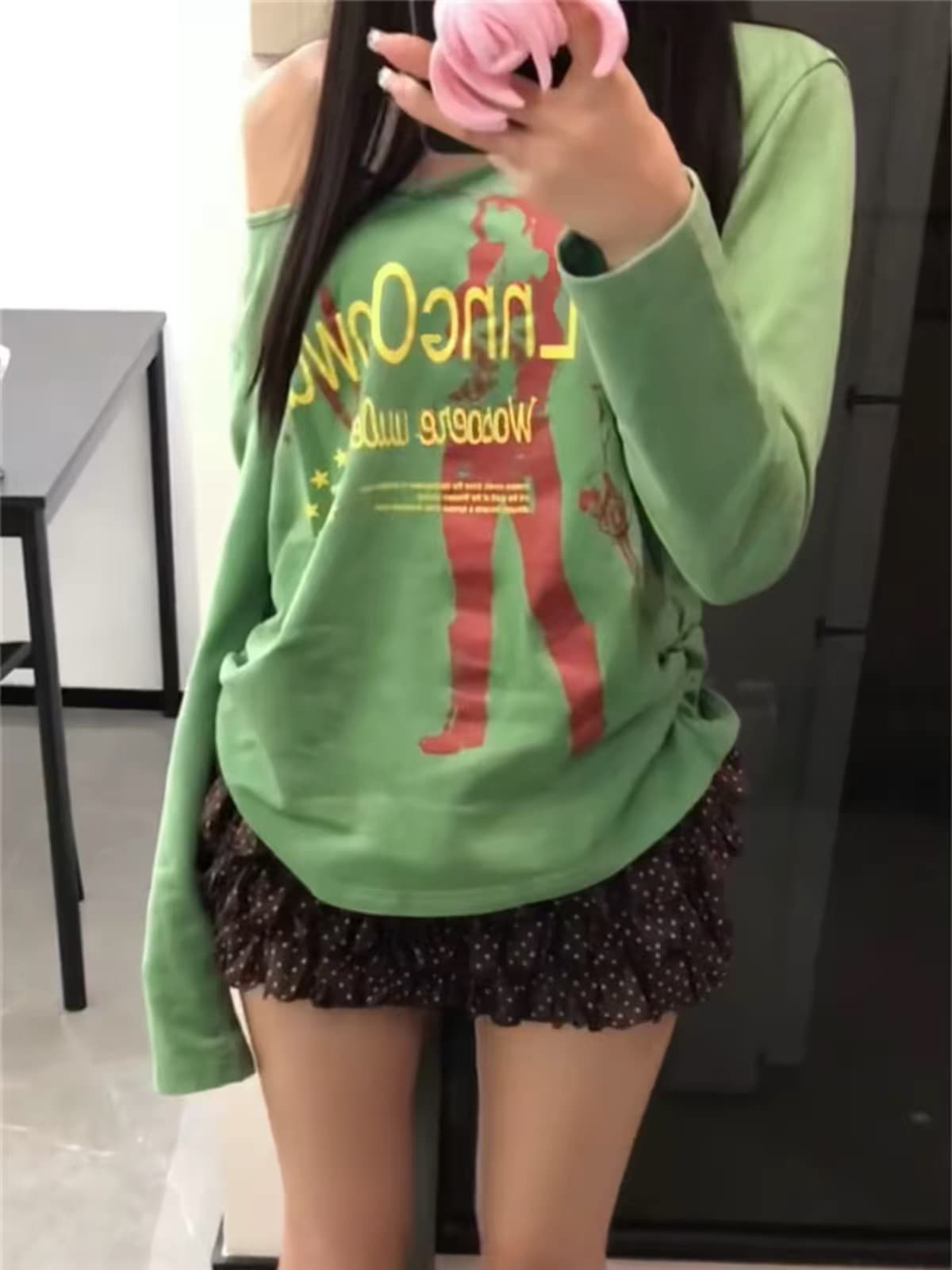 프린트 40 순면 220 그램 긴팔 이미지 4