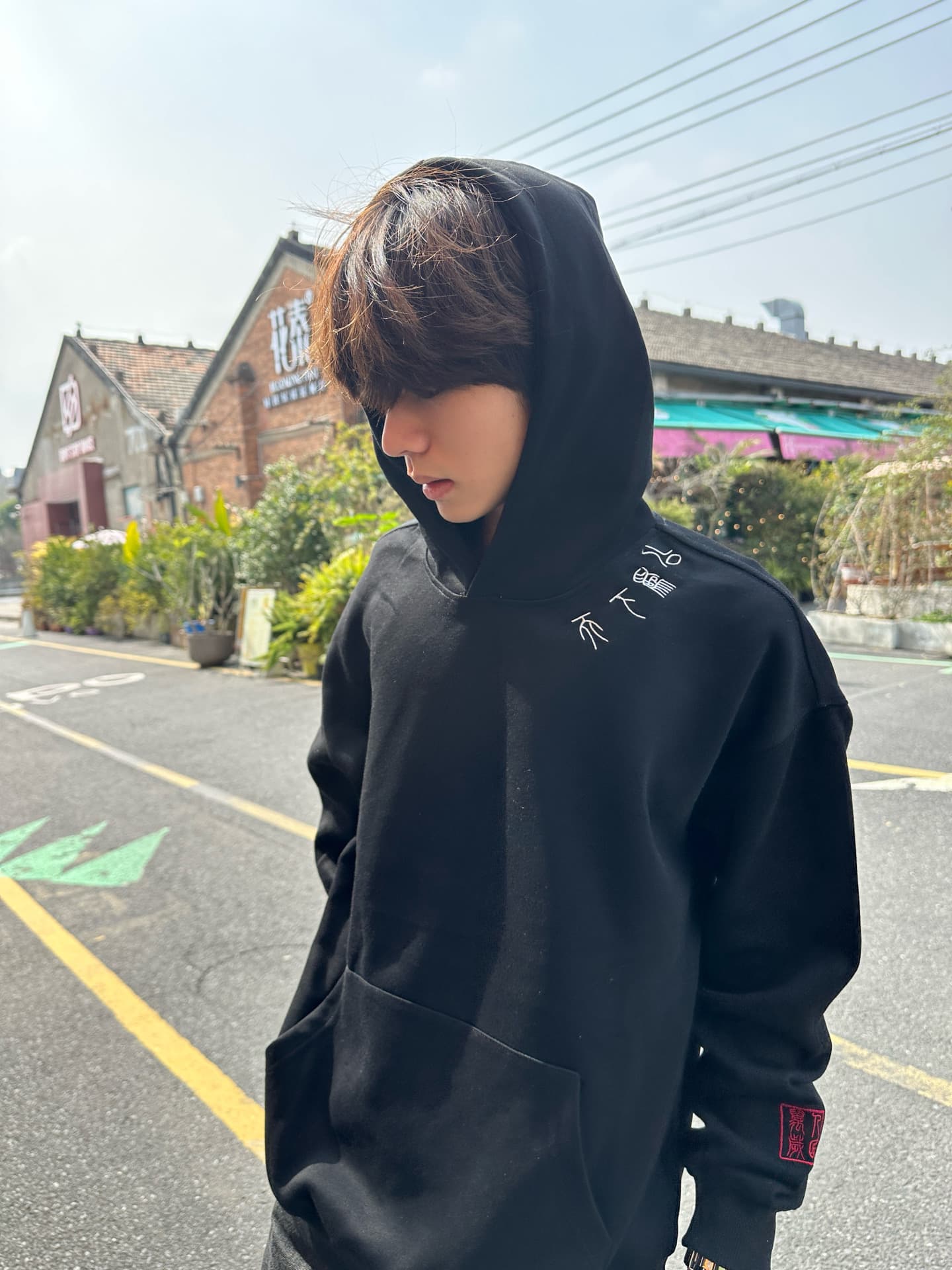 있음 선적 좋은 품질 원본 솜씨 자수 순수한 Mianhua 면 복합 후드 티 스웨터 이미지 3