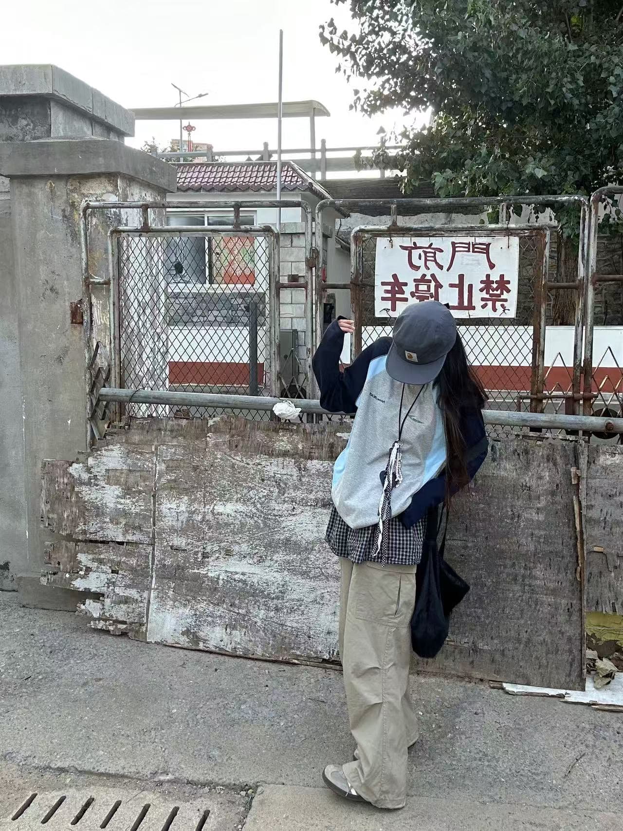 원본 솜씨 명중 인터넷 패치워크 19 지점 220 그램 순면 긴팔 티셔츠 상세 이미지 5