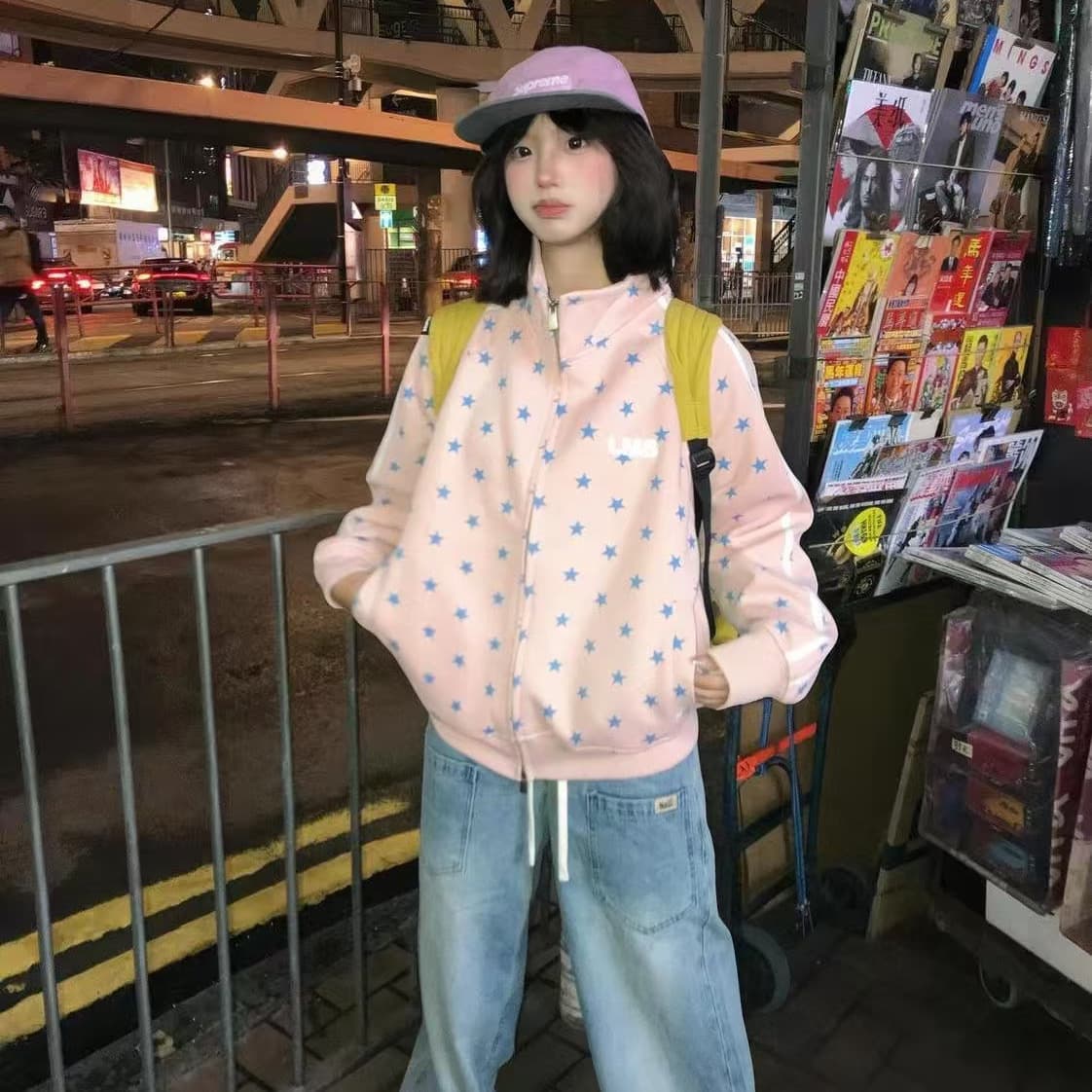 얇은 스타일 털이 있는 클립 칼라 것 자수 순수한 Mianhua 면 복합 후드티 여성 이미지 5