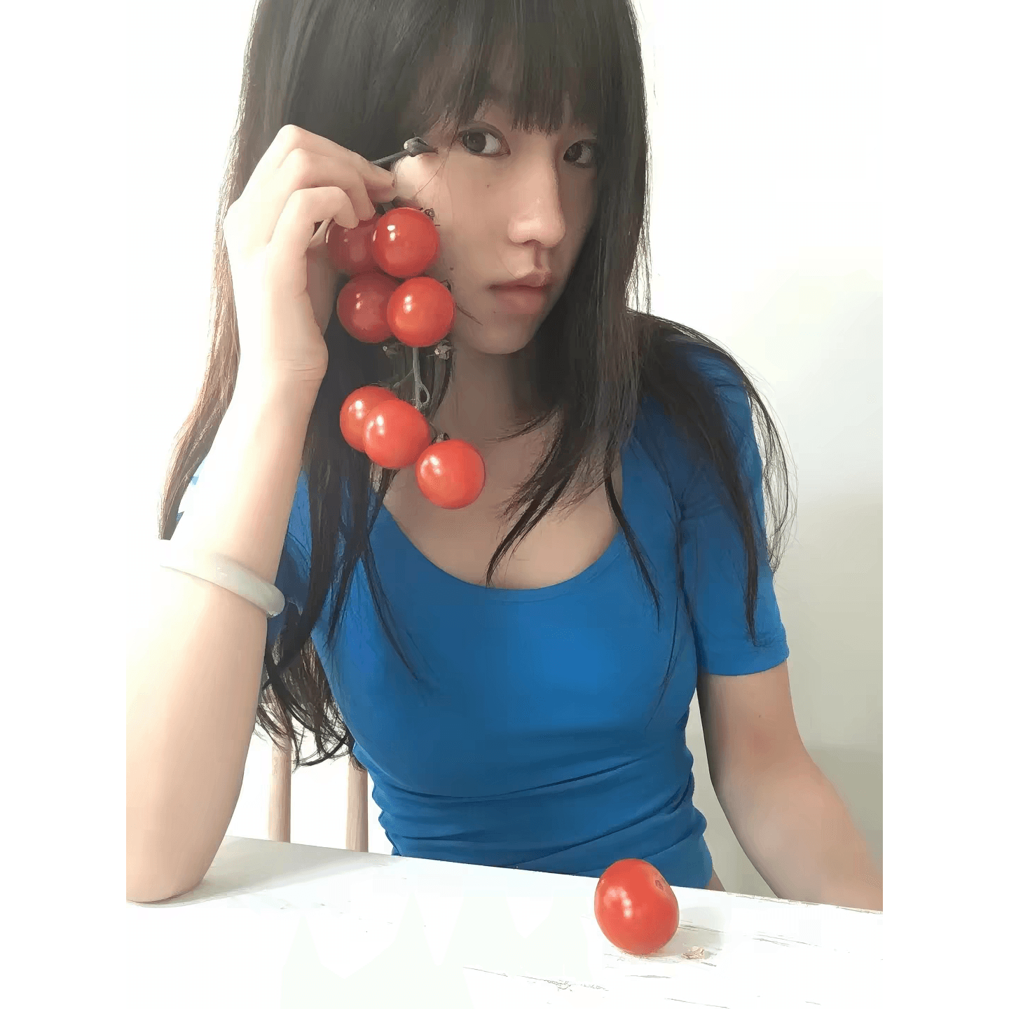1 1 인 면 260 그램 한 부서 hiphop 파란색 레트로 작은 대중 다용도 중간 소매 티셔츠 이미지 5