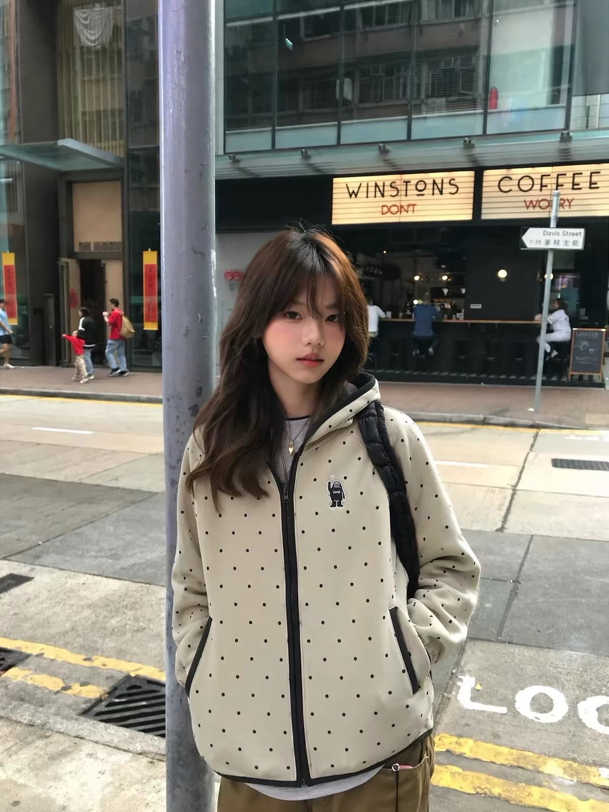 얇은 스타일 복잡한 블랙 하단 이후 패키지 칼라 순수한 Mianhua 면 복합 후드티 여성