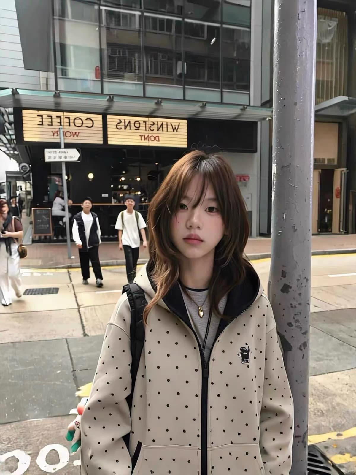 얇은 스타일 복잡한 블랙 하단 이후 패키지 칼라 순수한 Mianhua 면 복합 후드티 여성 상세 이미지 5