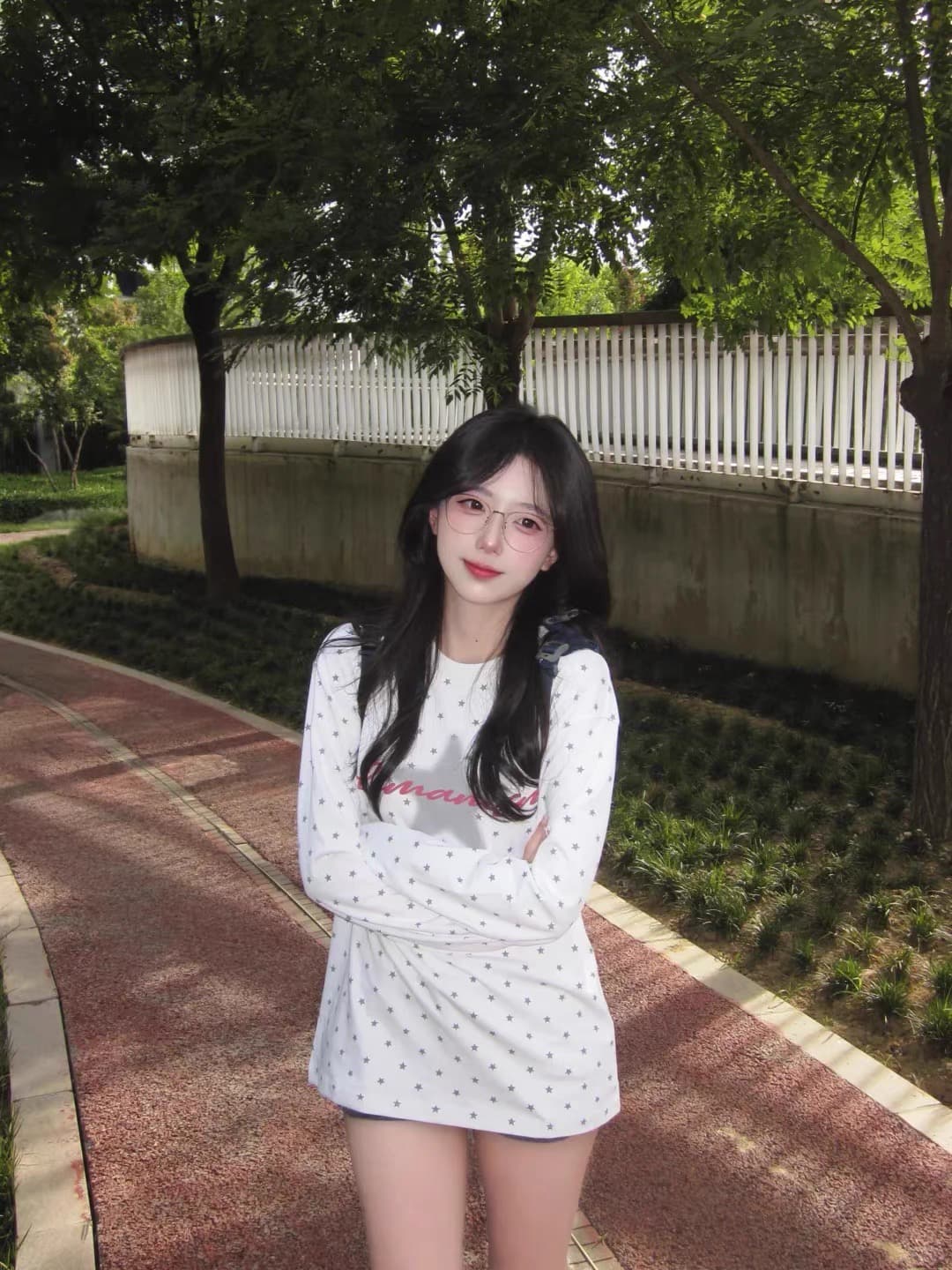 프린트 순면 220 그램 긴팔 상세 이미지 1