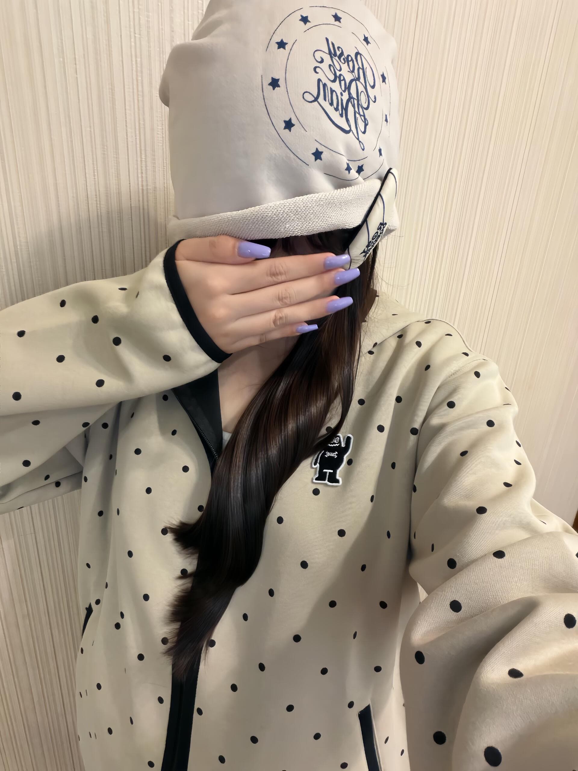 얇은 스타일 털이 있는 원본 솜씨 자수 순수한 Mianhua 면 복합 후드티 여성