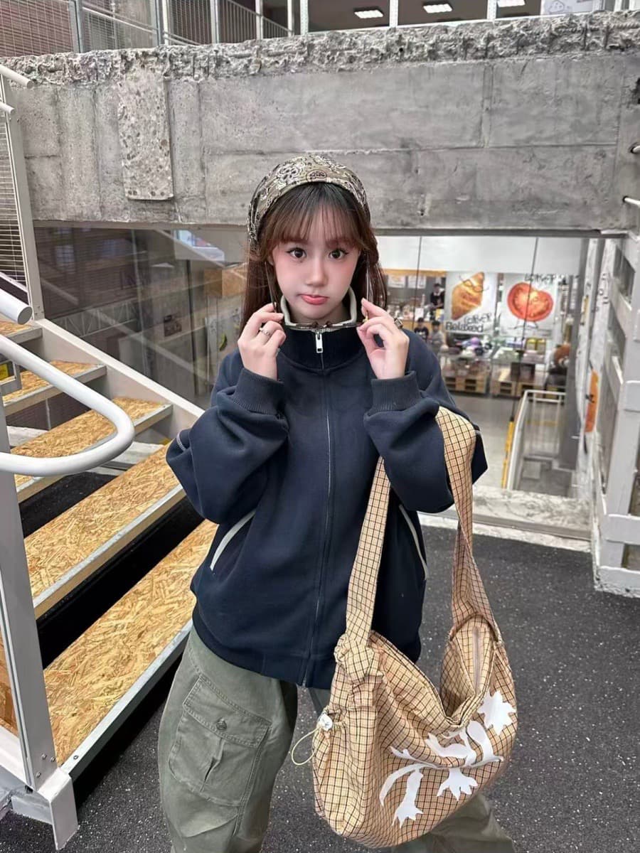 명중 인터넷 주머니 열기 가방 표지 사슬 지퍼 이후 패키지 칼라 높음 그램 무거운 순면 지퍼 후드티 이미지 3