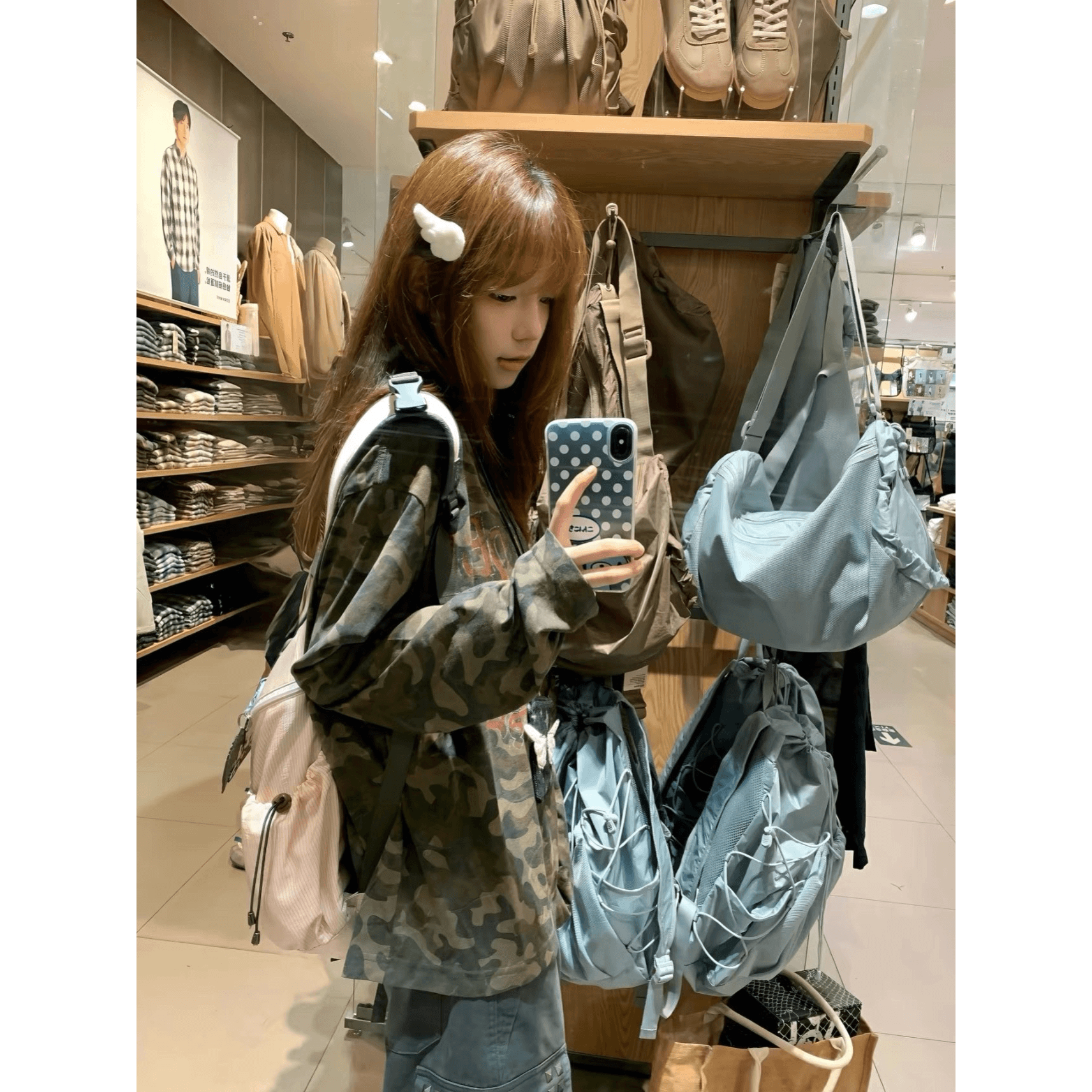 순면 220 그램 긴팔 티셔츠 여성 이미지 5