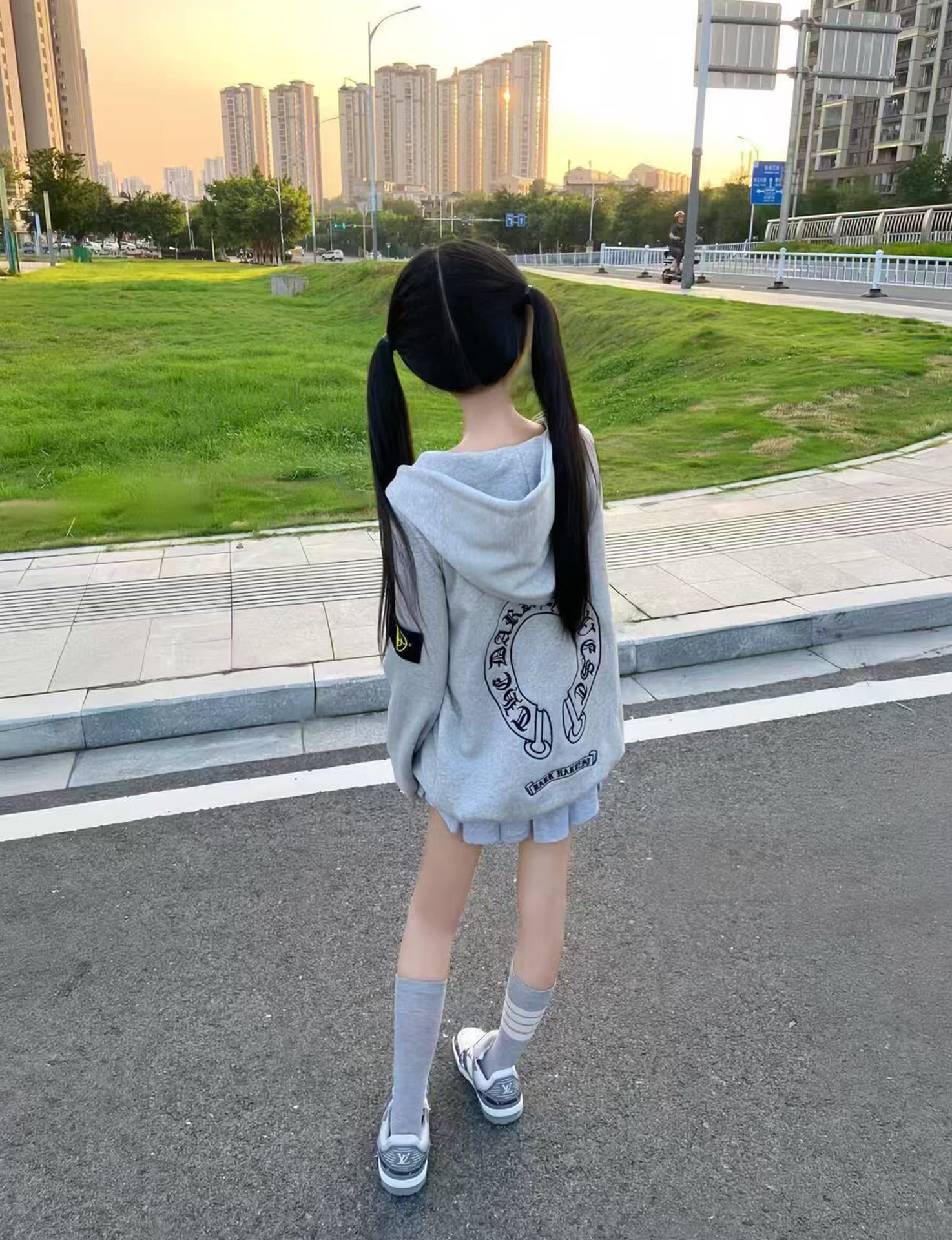 얇은 스타일 털이 있는 전체 자수 휘장 부형제 이후 패키지 칼라 순수한 Mianhua 면 복합 후드티 상세 이미지 3