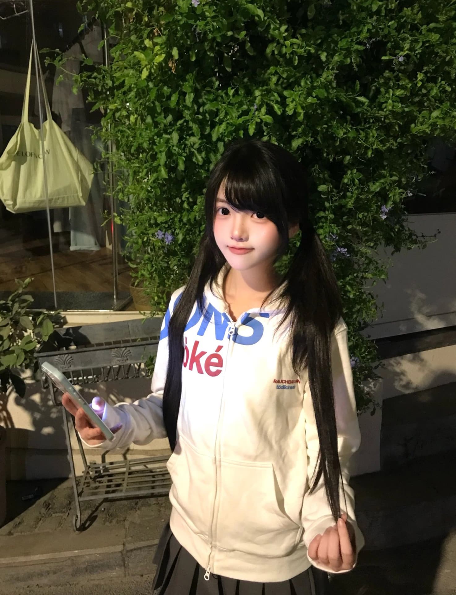 얇은 스타일 대위법 프린트 전체 조각 압력 라인 이후 패키지 칼라 순수한 Mianhua 면 복합 후드티 상세 이미지 3