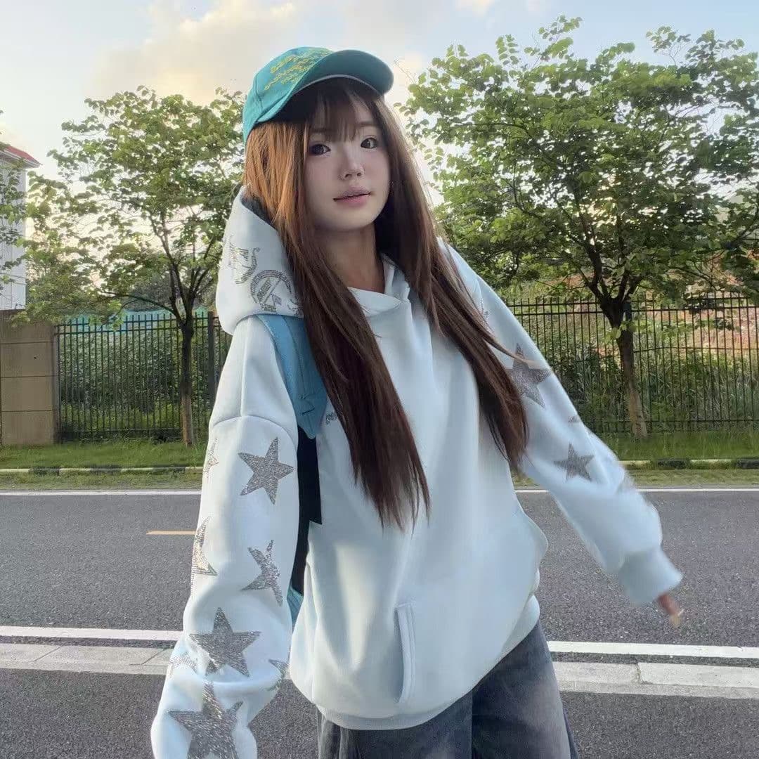 원본 얇은 스타일 이후 패키지 칼라 뜨거운 벽돌 순수한 Mianhua 면 후드 티 스웨터 상세 이미지 4