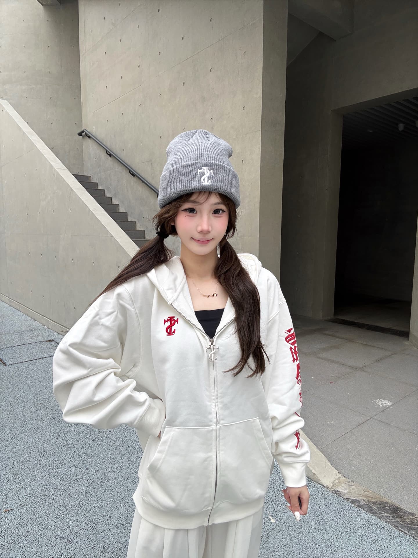 얇은 스타일 3 차원 접착제 자수 당겨서 펄프 프린트 이후 패키지 칼라 순수한 Mianhua 면 복합 후드티 상세 이미지 8