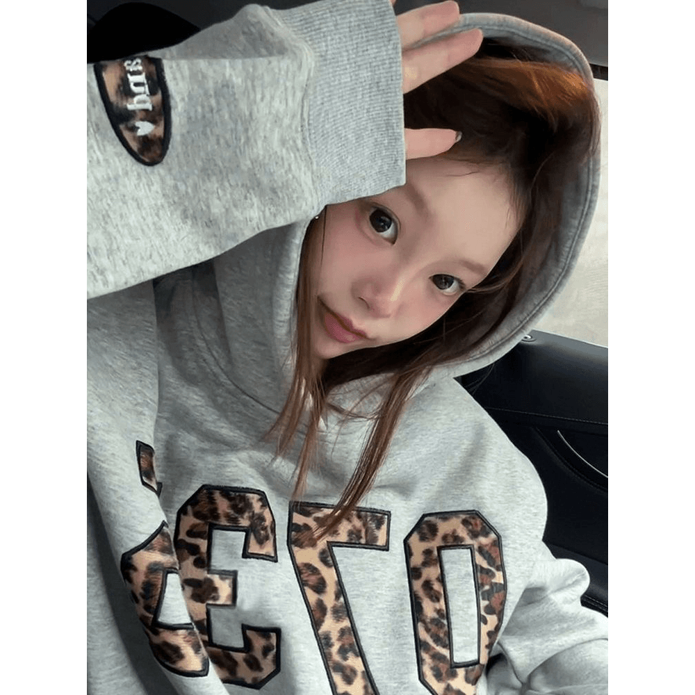 털이 있는 후드 자수 후드티 순면 복합 진짜 슈퍼 가을 겨울 후드티 재킷 이미지 5