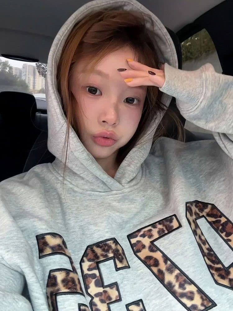 털이 있는 후드 자수 후드티 순면 복합 진짜 슈퍼 가을 겨울 후드티 재킷 상세 이미지 9