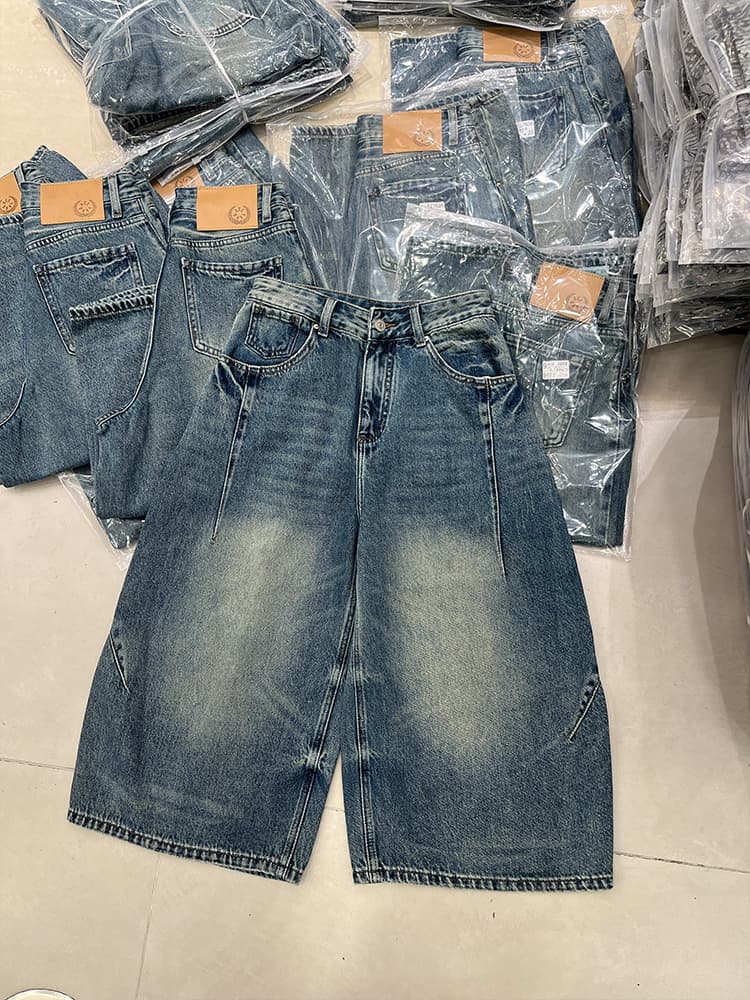 배 모양 몸 복음 자이언트 표지 넓적 다리 한국 jeans 워싱 8 점 바나나 바지 여성 루즈핏 슬림해 보이는 청바지 상세 이미지 6