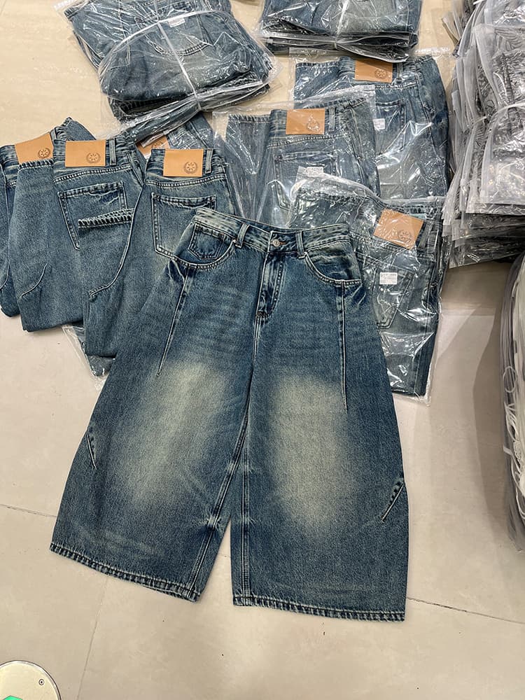 배 모양 몸 복음 자이언트 표지 넓적 다리 한국 jeans 워싱 8 점 바나나 바지 여성 루즈핏 슬림해 보이는 청바지 상세 이미지 7