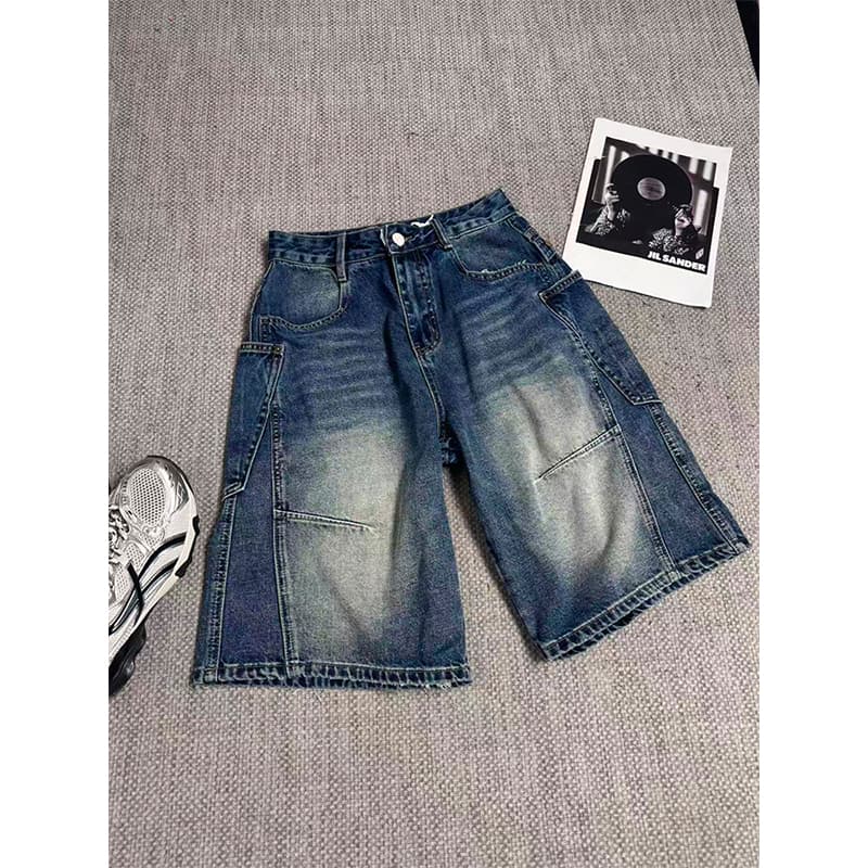 2026 여름 새로운 핏 스타일 슈퍼 잘 생긴 레트로 마 오래된 봄 여름 하이웨이스트 핀치 Pleat 루즈핏 슬림해 보이는 데님 바지