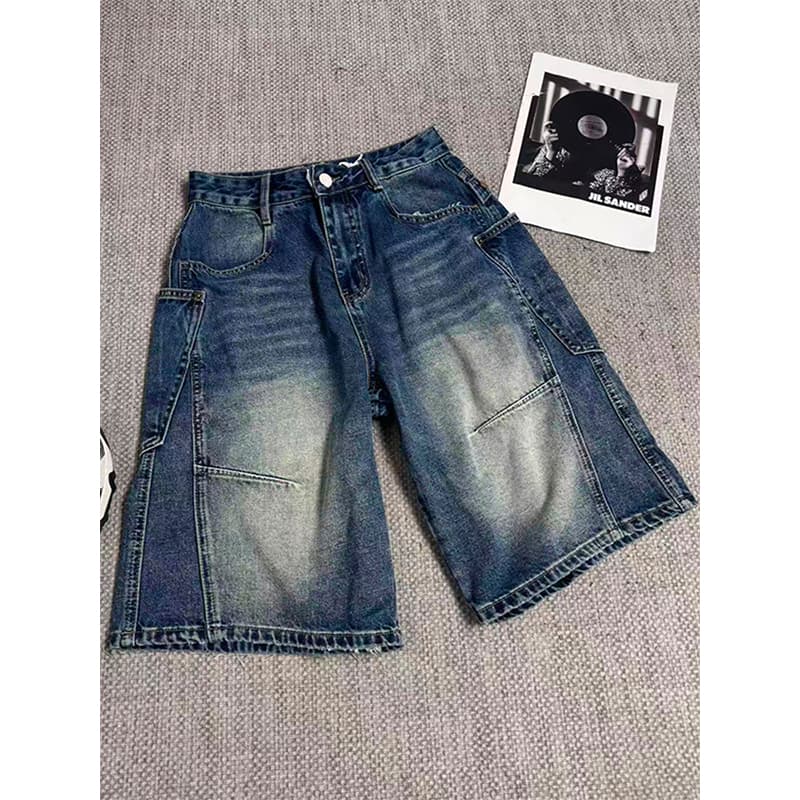 2026 여름 새로운 핏 스타일 슈퍼 잘 생긴 레트로 마 오래된 봄 여름 하이웨이스트 핀치 Pleat 루즈핏 슬림해 보이는 데님 바지 이미지 5