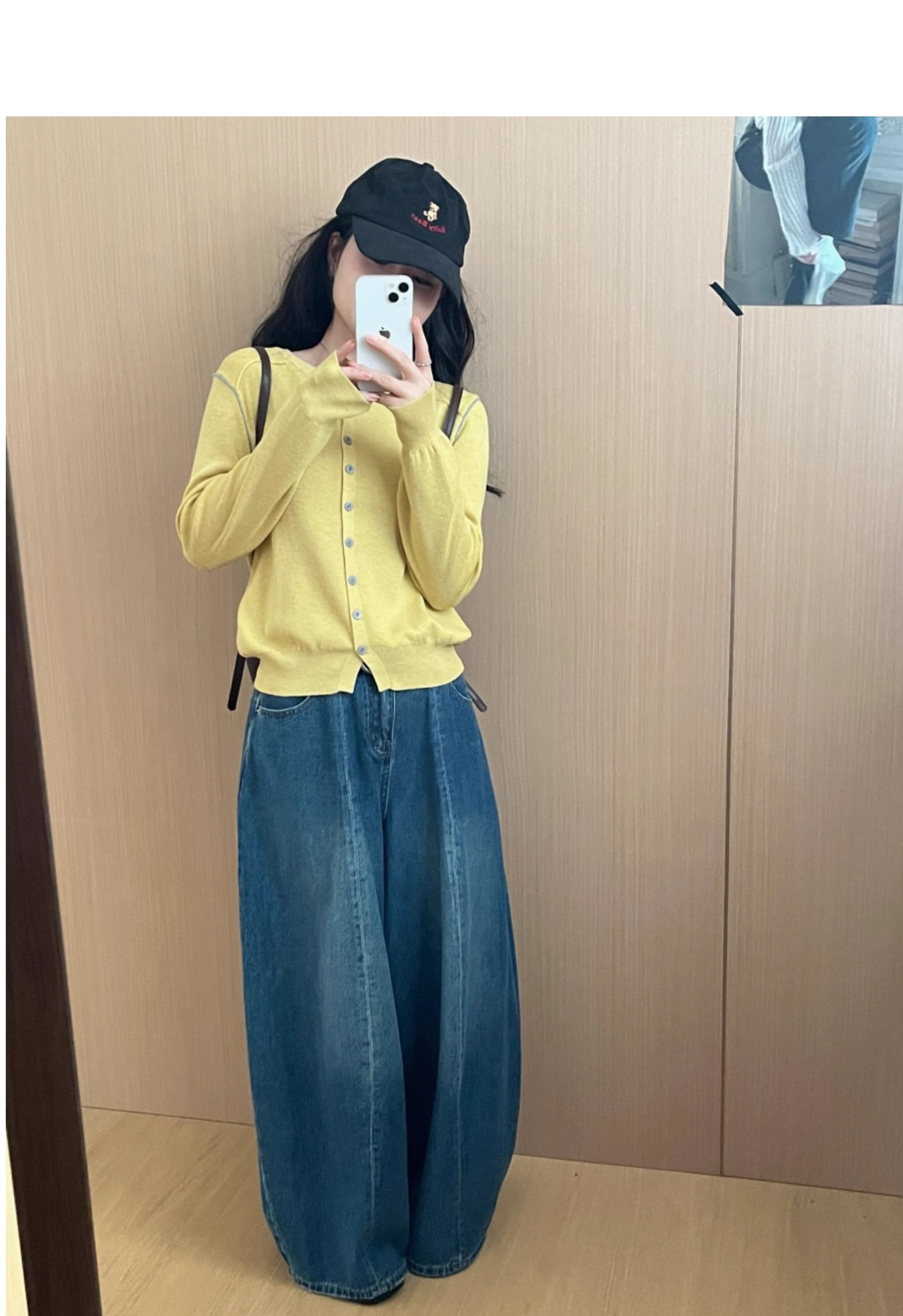 레트로 모통이 칼 청바지 여성 2026 여름 지방 mm 하이웨이스트 표지 넓적 다리 슬림해 보이는 느긋한 도루 센스 와이드 레그 팬츠 상세 이미지 17