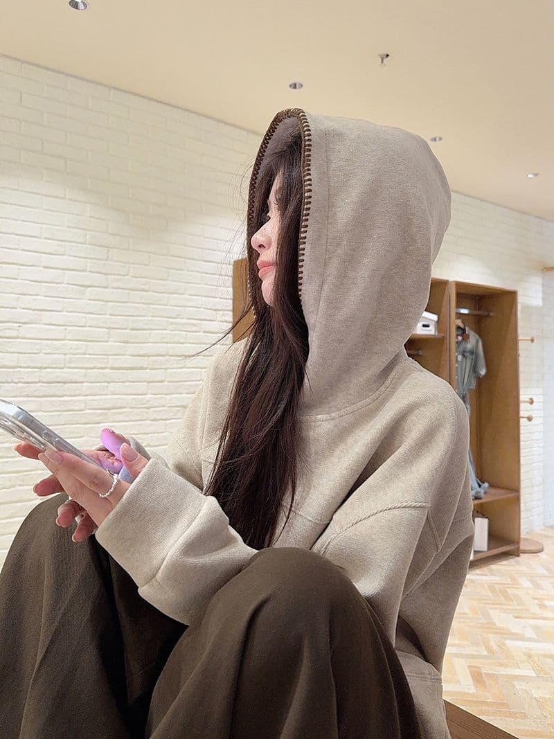 실사 특별 가격 찹쌀 플러시 복합 진짜 슈퍼 460 그램 털이 있는 후드티 가을 겨울 새로운 루즈핏 후드 보온 맨위 상세 이미지 24